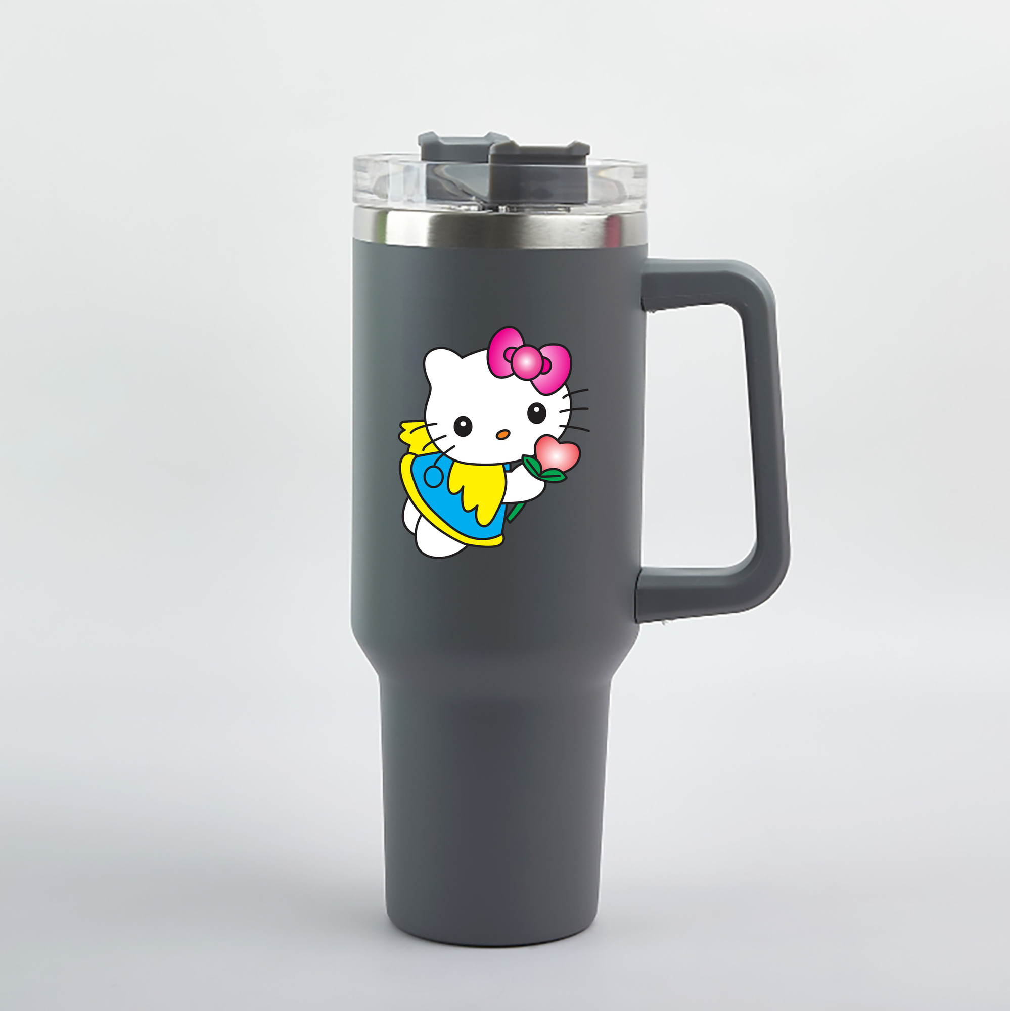 （画像用） Hello Kitty ハローキティ 1200mL車用タンブラー（カラープリント）