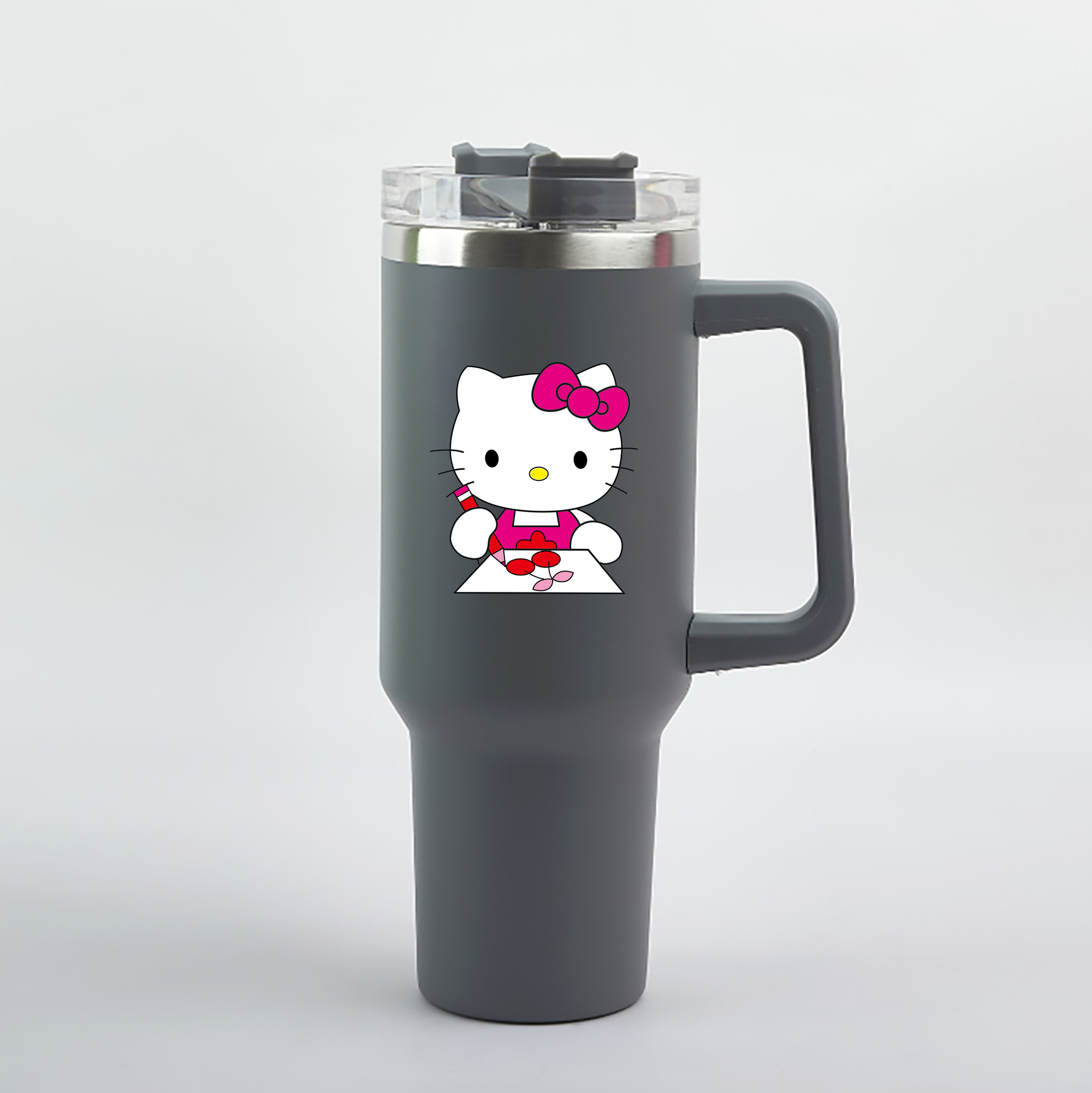 （画像用） Hello Kitty ハローキティ 1200mL車用タンブラー（カラープリント）