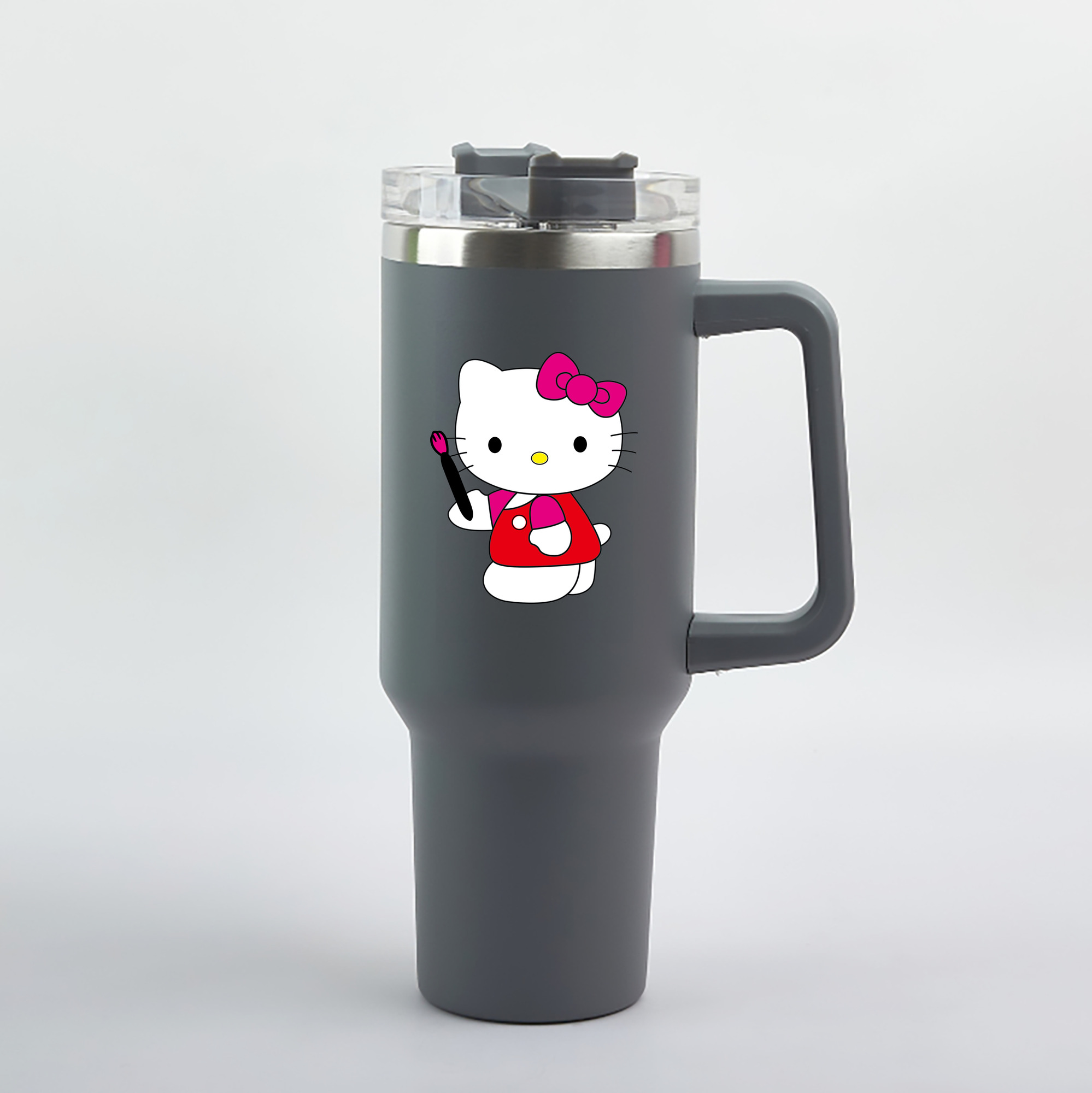 （画像用） Hello Kitty ハローキティ 1200mL車用タンブラー（カラープリント）