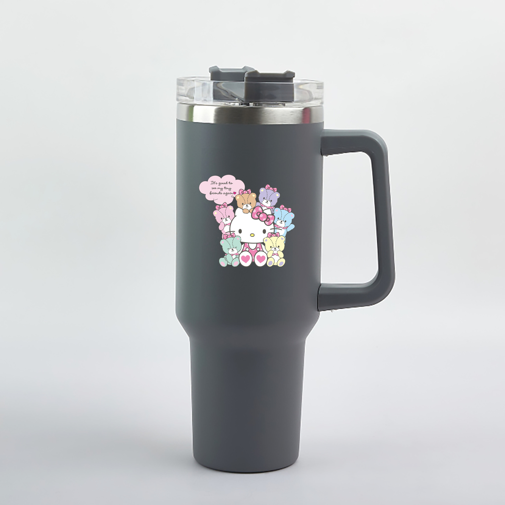 （画像用） Hello Kitty ハローキティ 1200mL車用タンブラー（カラープリント）