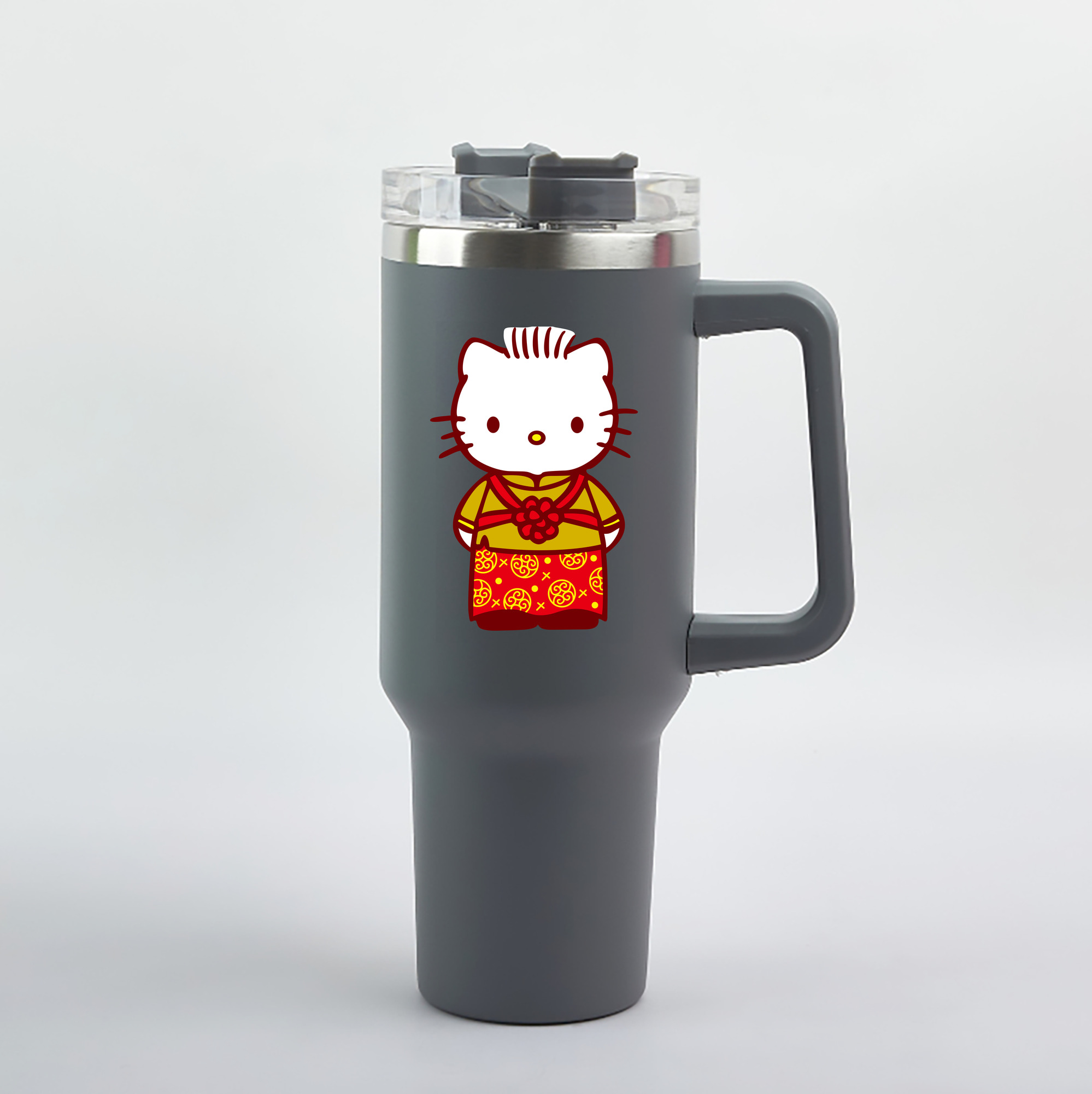 （画像用） Hello Kitty ハローキティ 1200mL車用タンブラー（カラープリント）