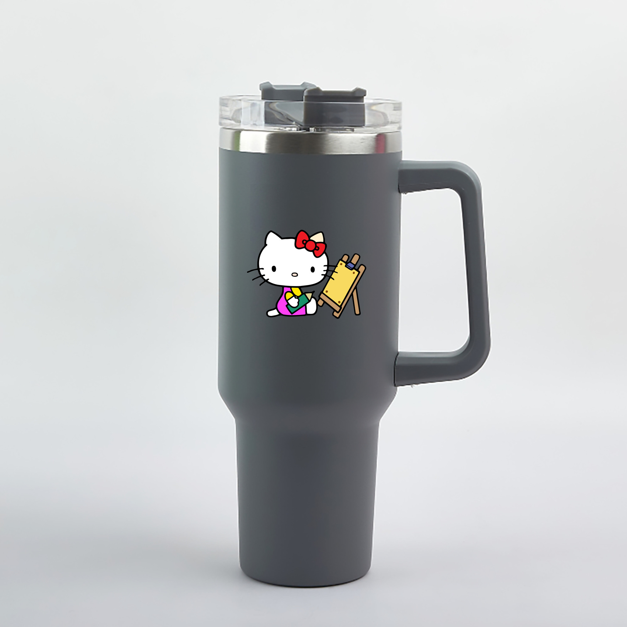 （画像用） Hello Kitty ハローキティ 1200mL車用タンブラー（カラープリント）