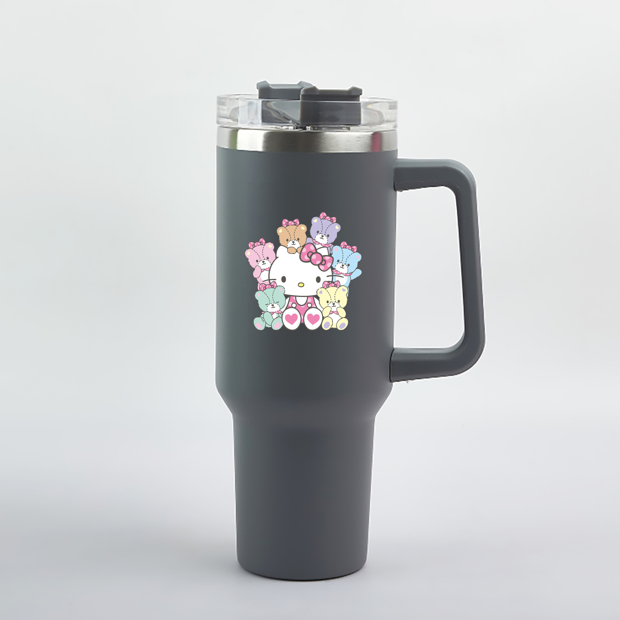 （画像用） Hello Kitty ハローキティ 1200mL車用タンブラー（カラープリント）
