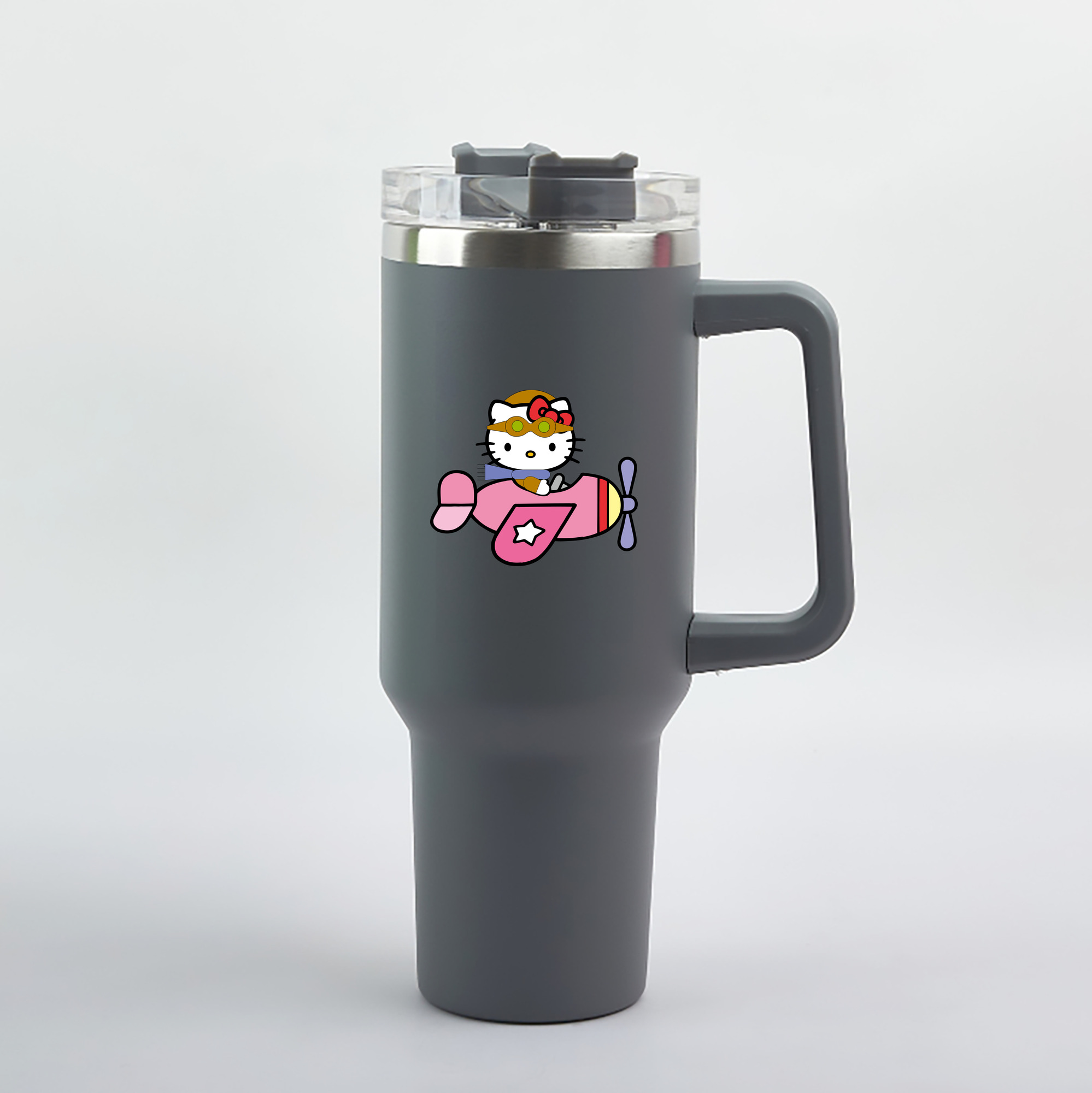 （画像用） Hello Kitty ハローキティ 1200mL車用タンブラー（カラープリント）