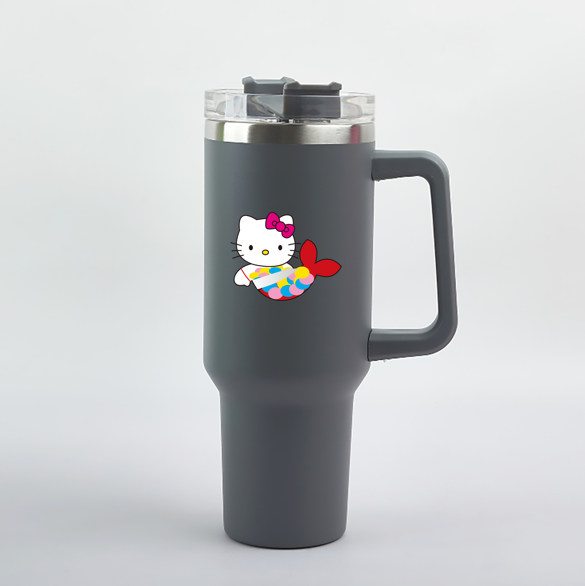 （画像用） Hello Kitty ハローキティ 1200mL車用タンブラー（カラープリント）