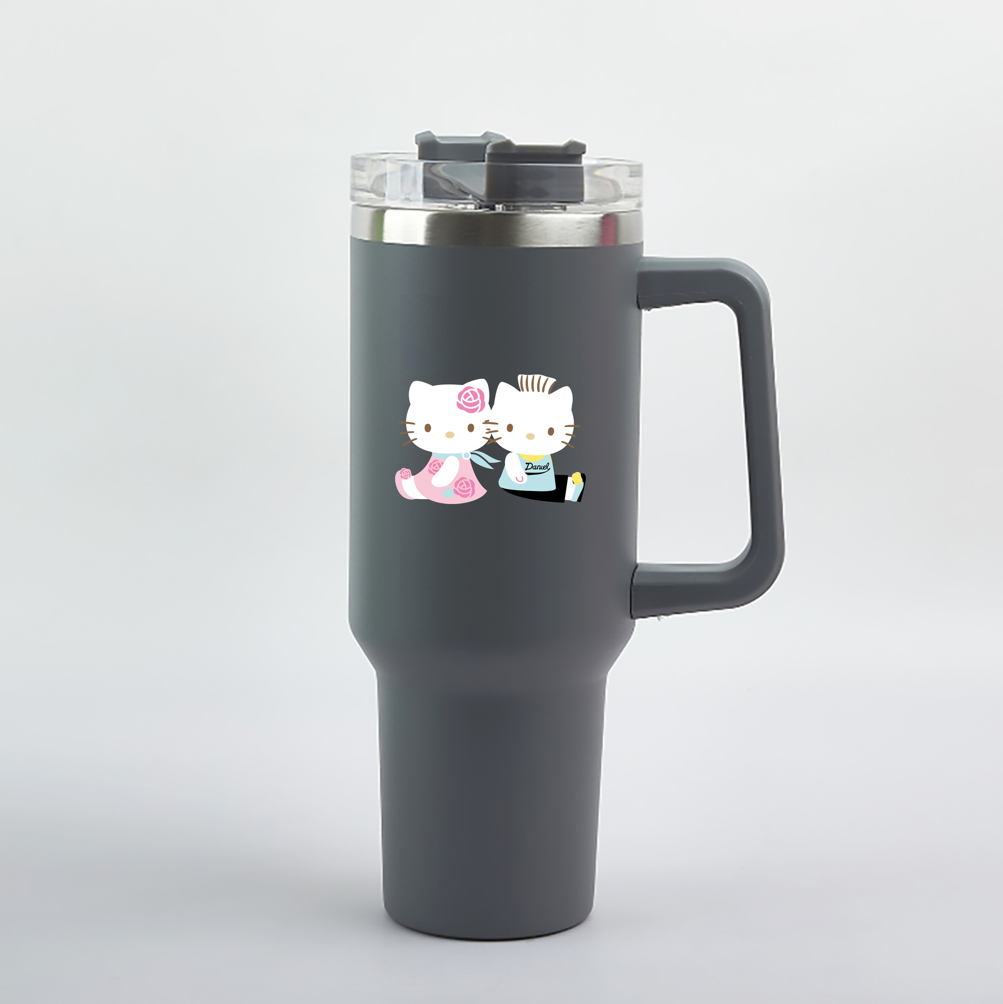 （画像用） Hello Kitty ハローキティ 1200mL車用タンブラー（カラープリント）