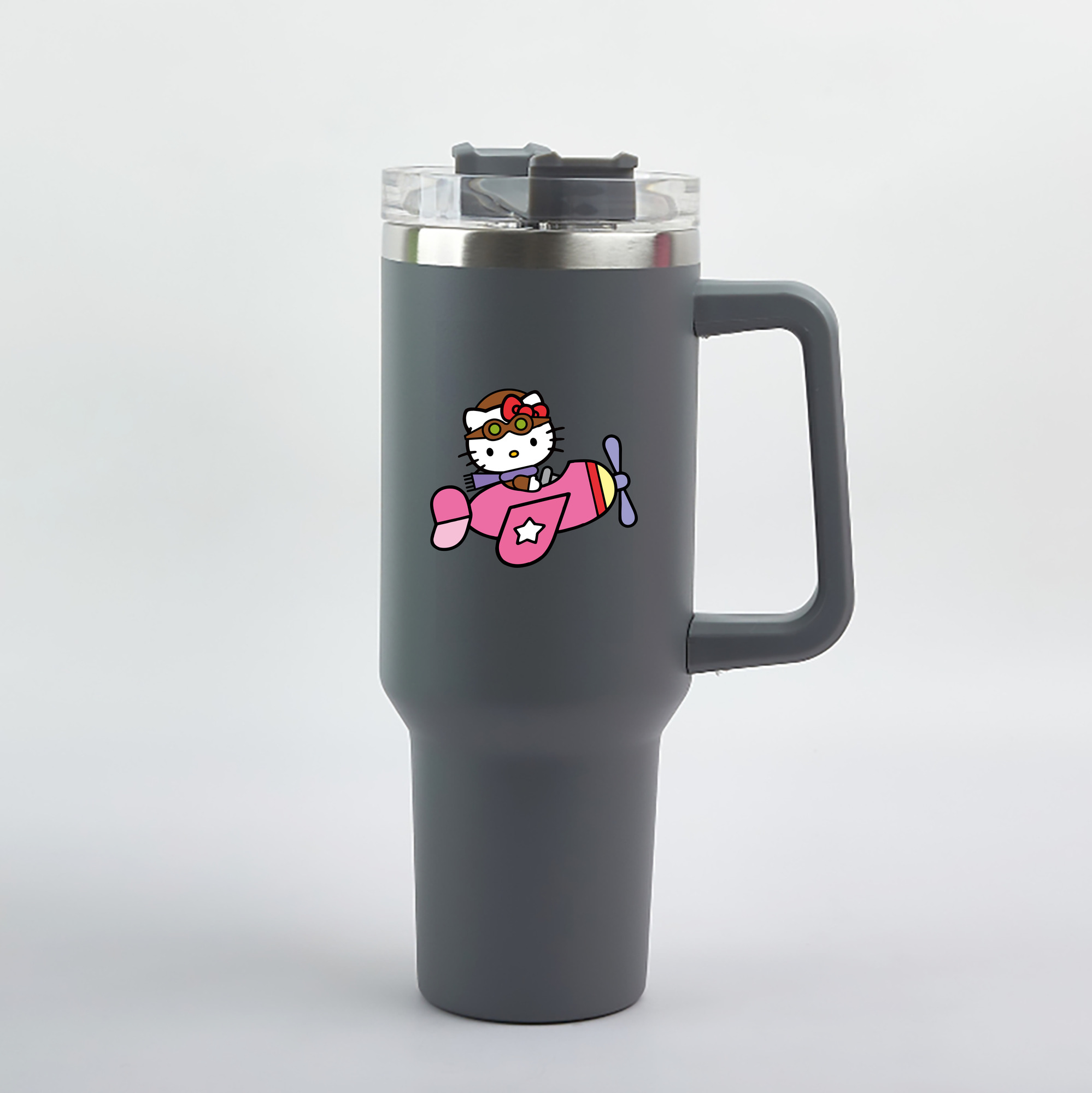 （画像用） Hello Kitty ハローキティ 1200mL車用タンブラー（カラープリント）