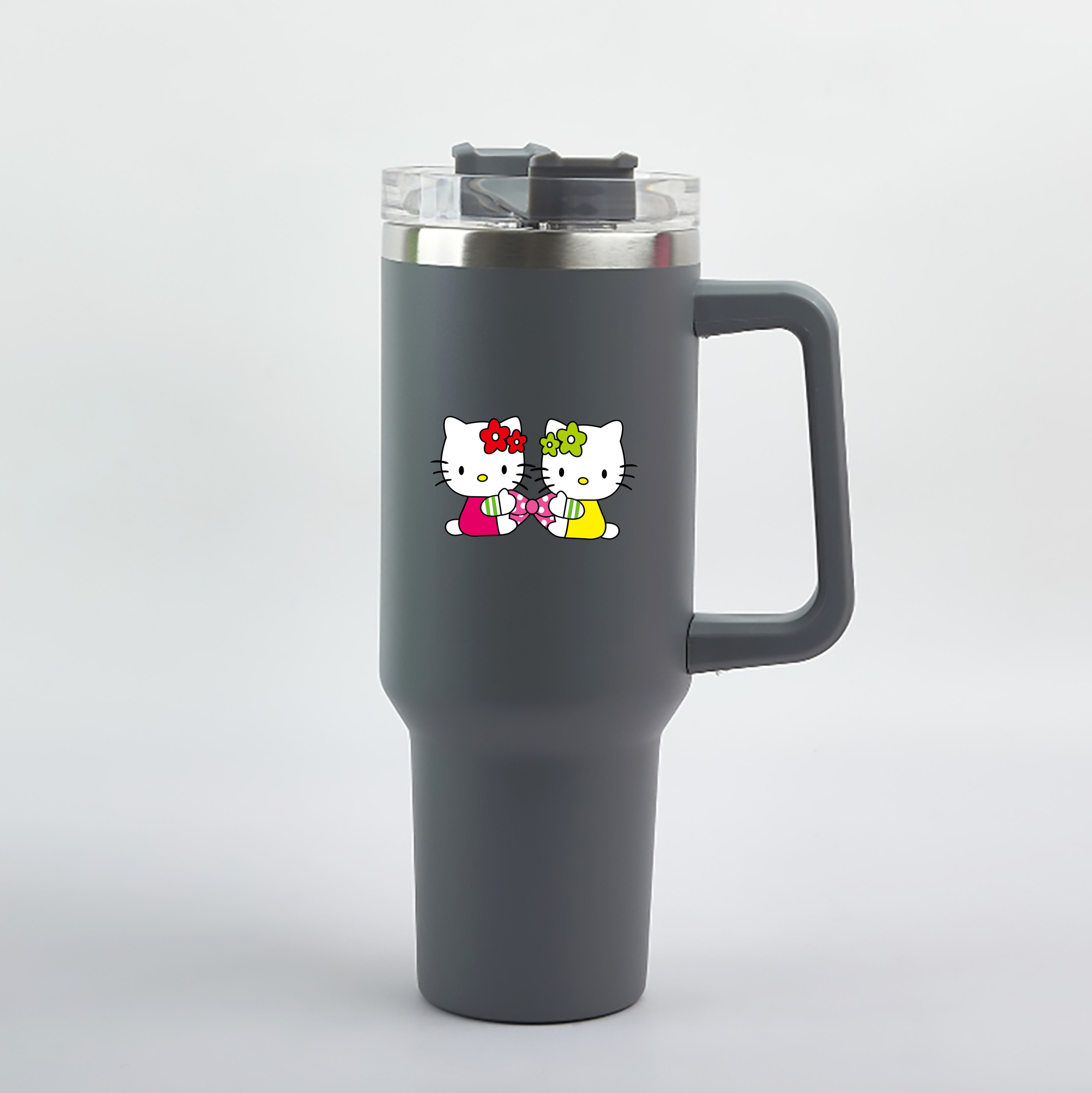 （画像用） Hello Kitty ハローキティ 1200mL車用タンブラー（カラープリント）