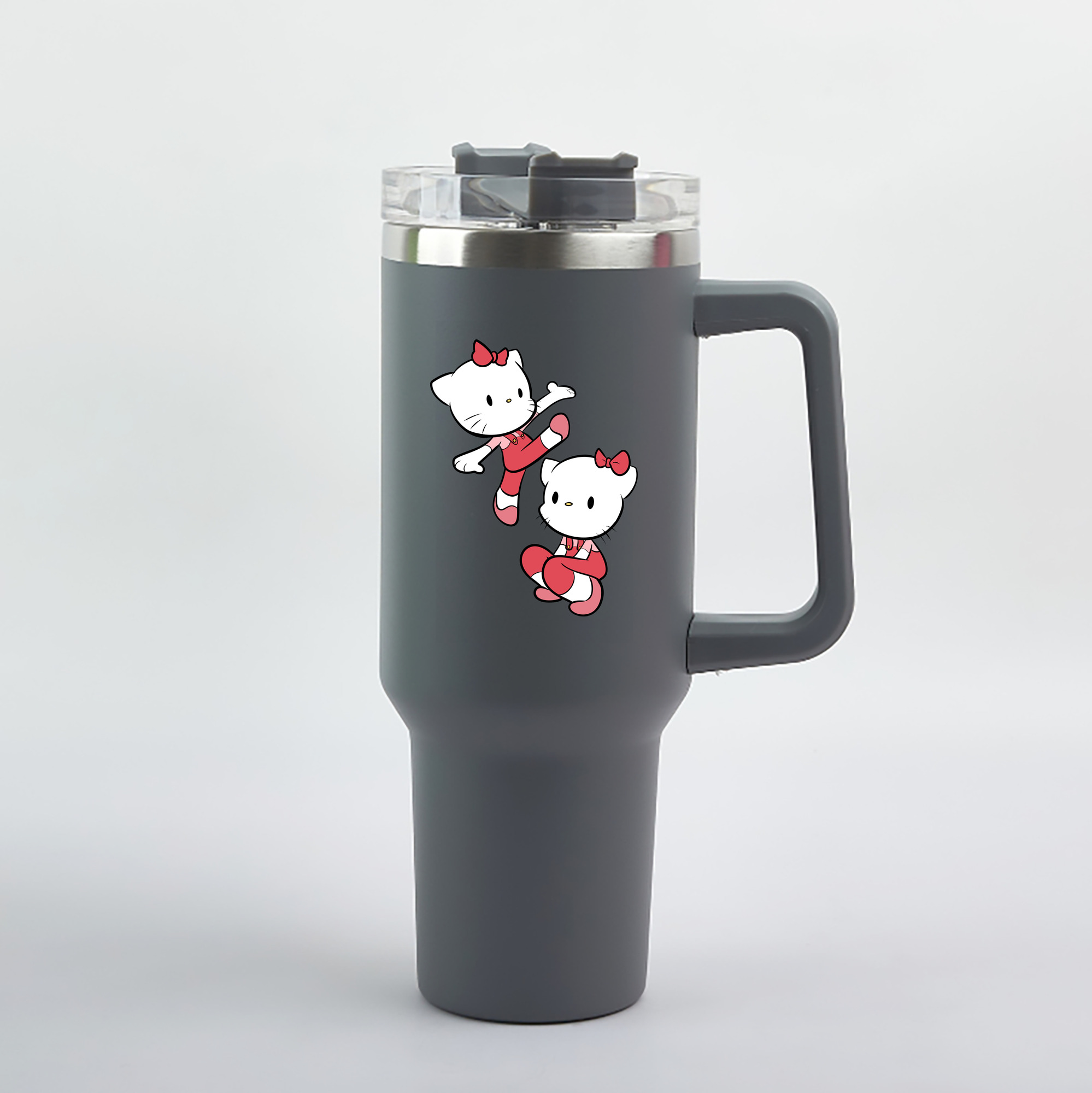 （画像用） Hello Kitty ハローキティ 1200mL車用タンブラー（カラープリント）