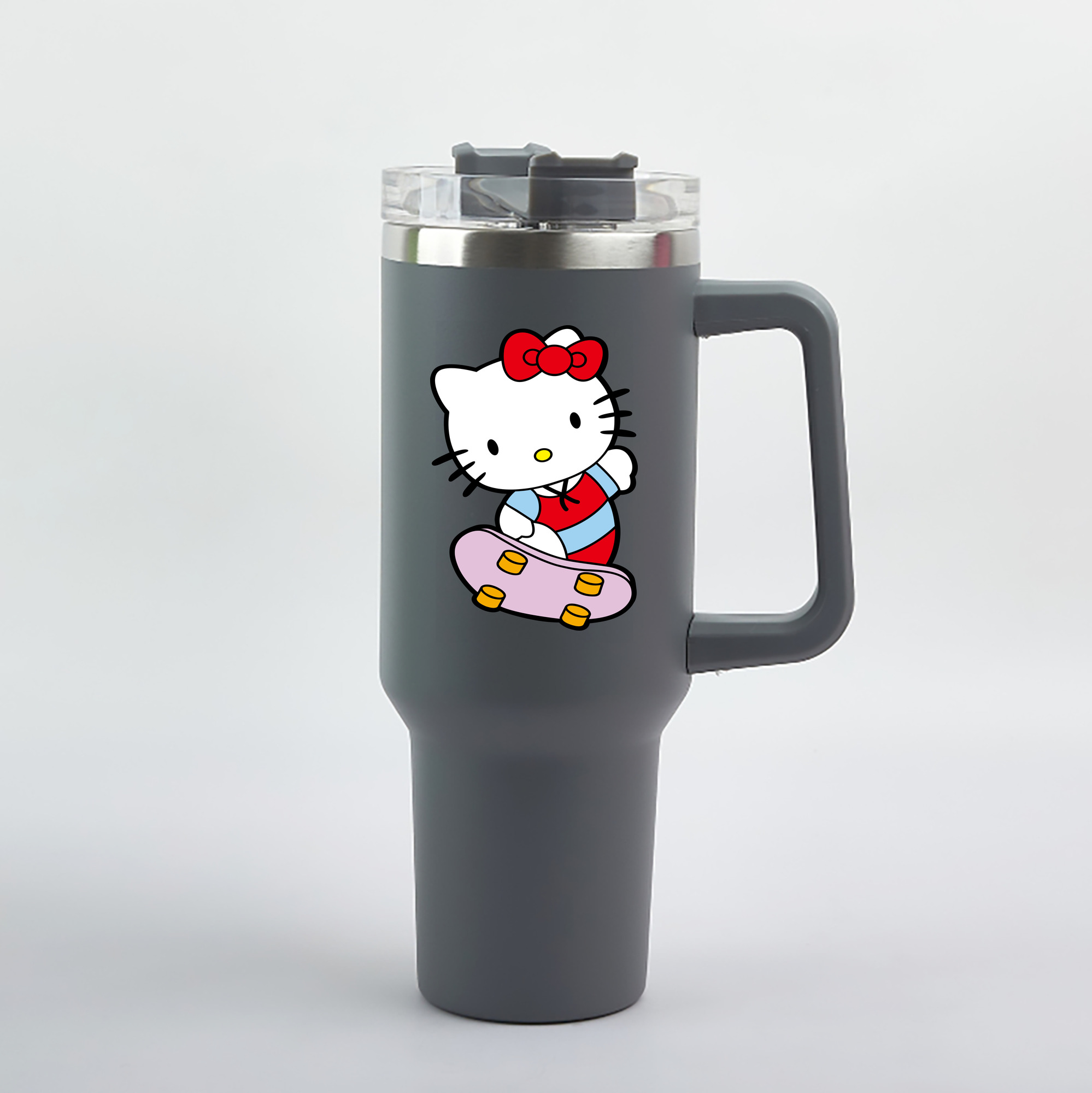 （画像用） Hello Kitty ハローキティ 1200mL車用タンブラー（カラープリント）