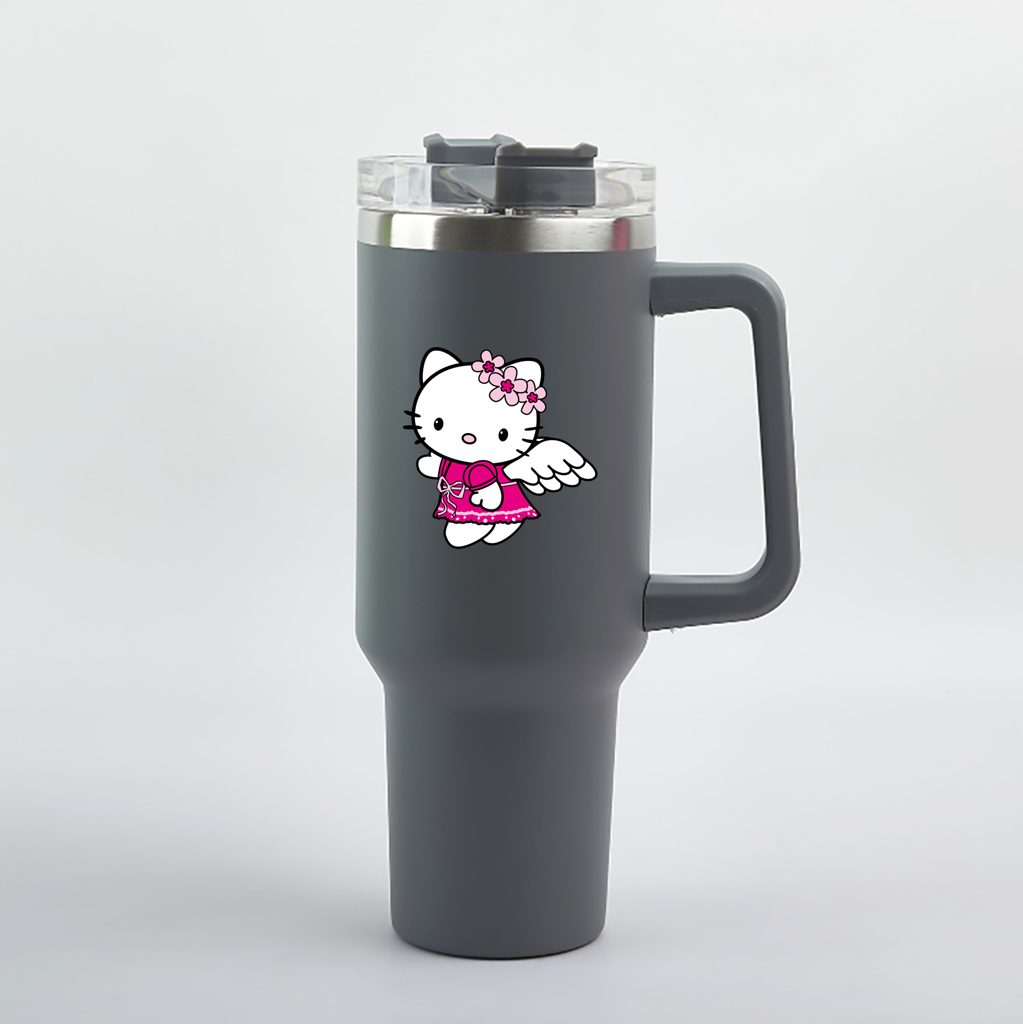 （画像用） Hello Kitty ハローキティ 1200mL車用タンブラー（カラープリント）