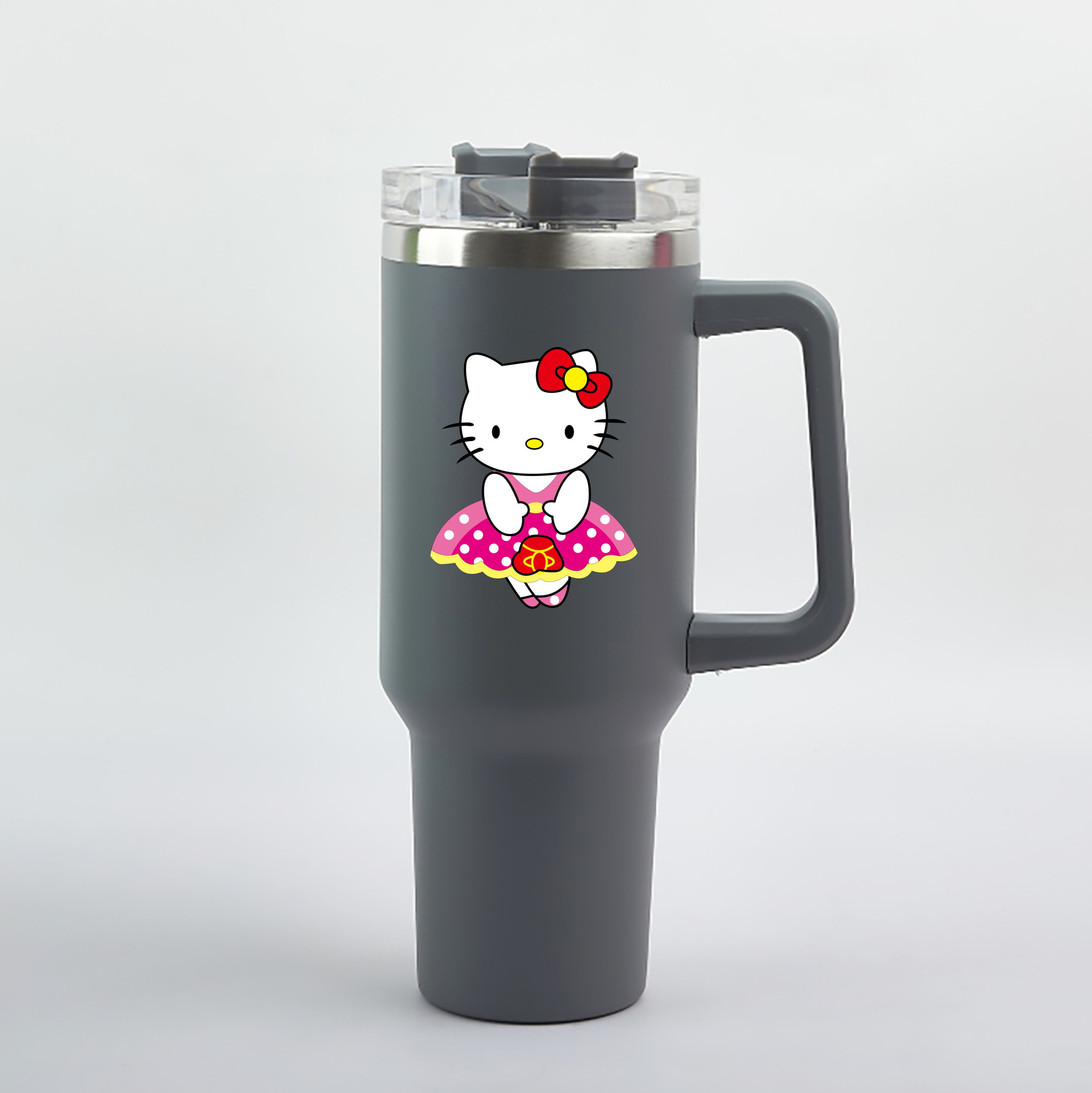 （画像用） Hello Kitty ハローキティ 1200mL車用タンブラー（カラープリント）
