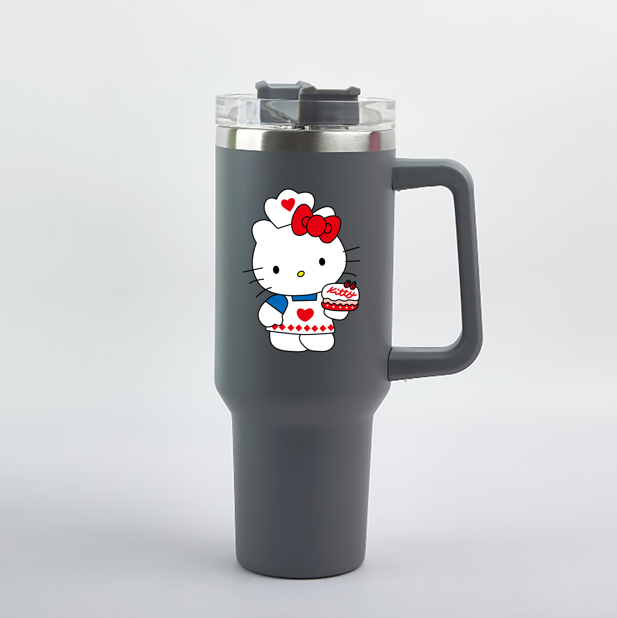 （画像用） Hello Kitty ハローキティ 1200mL車用タンブラー（カラープリント）