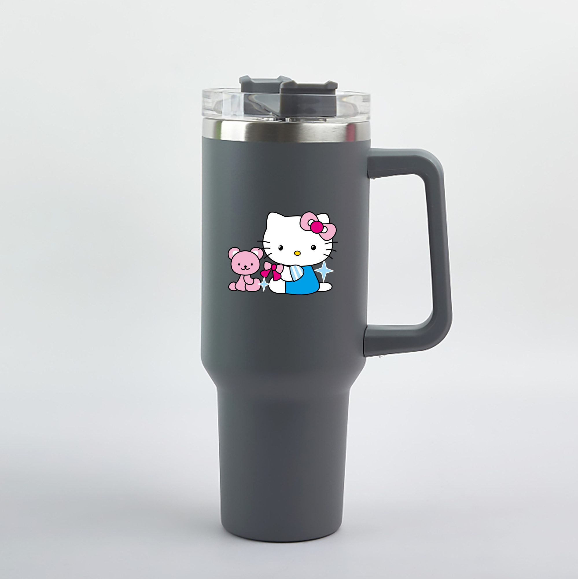 （画像用） Hello Kitty ハローキティ 1200mL車用タンブラー（カラープリント）