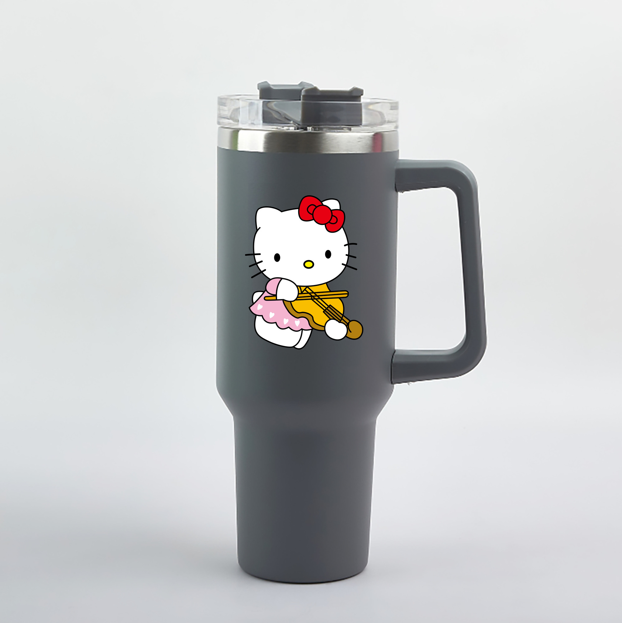 （画像用） Hello Kitty ハローキティ 1200mL車用タンブラー（カラープリント）