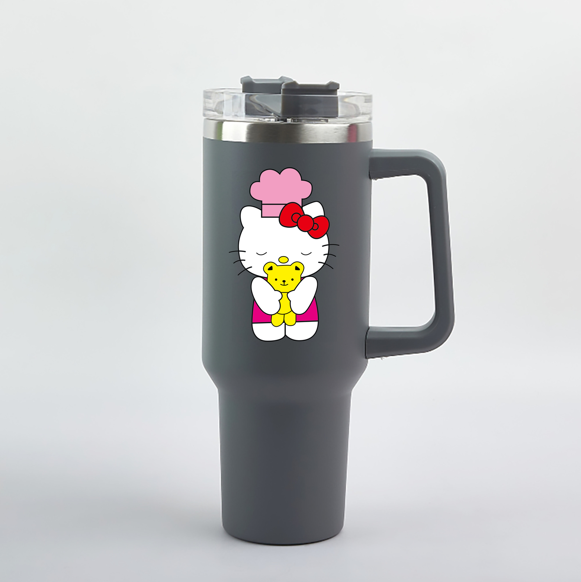 （画像用） Hello Kitty ハローキティ 1200mL車用タンブラー（カラープリント）