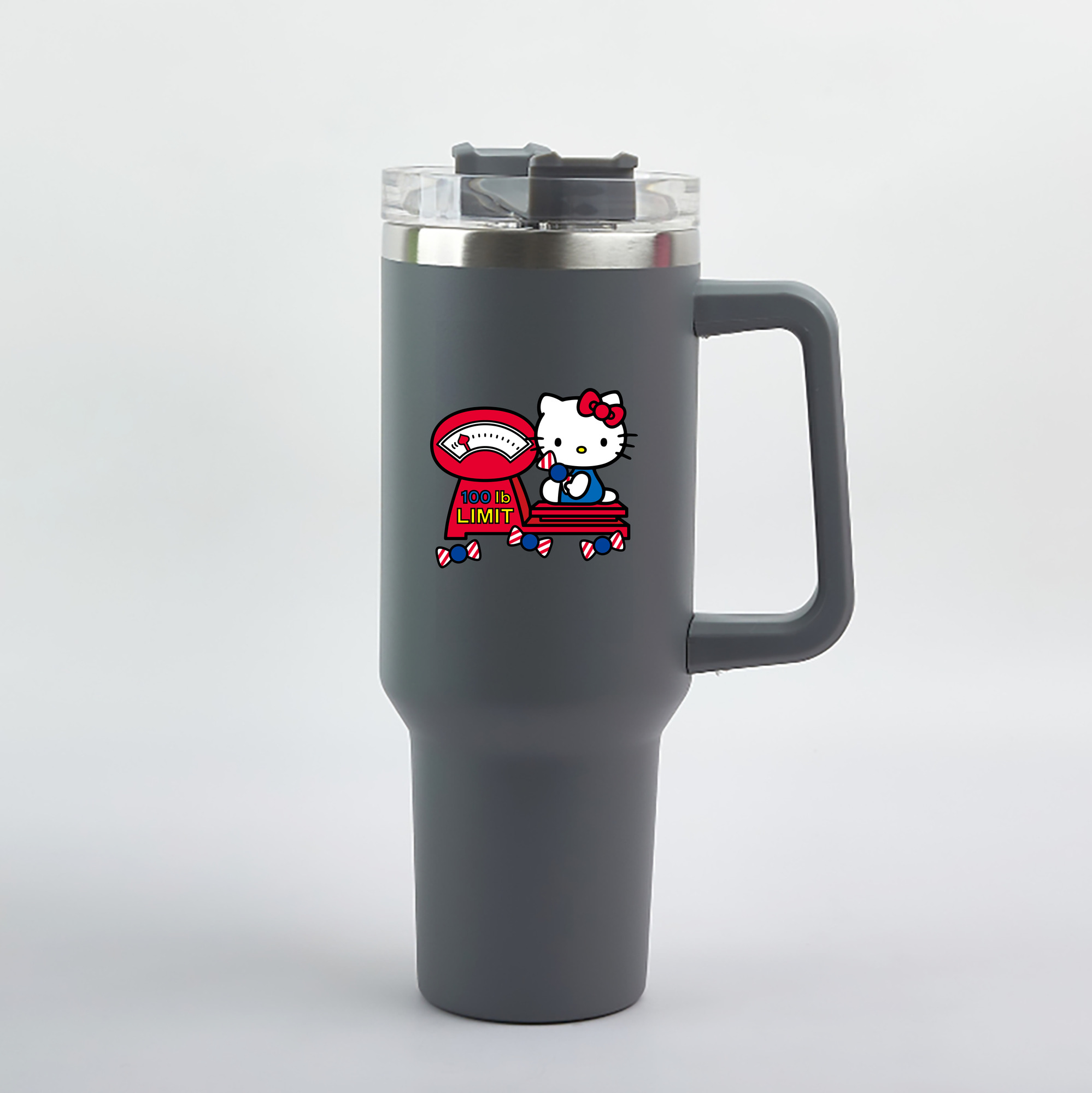 （画像用） Hello Kitty ハローキティ 1200mL車用タンブラー（カラープリント）