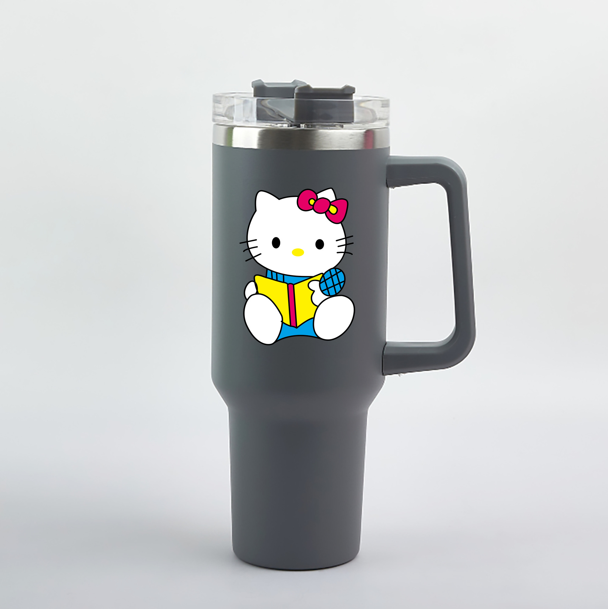 （画像用） Hello Kitty ハローキティ 1200mL車用タンブラー（カラープリント）