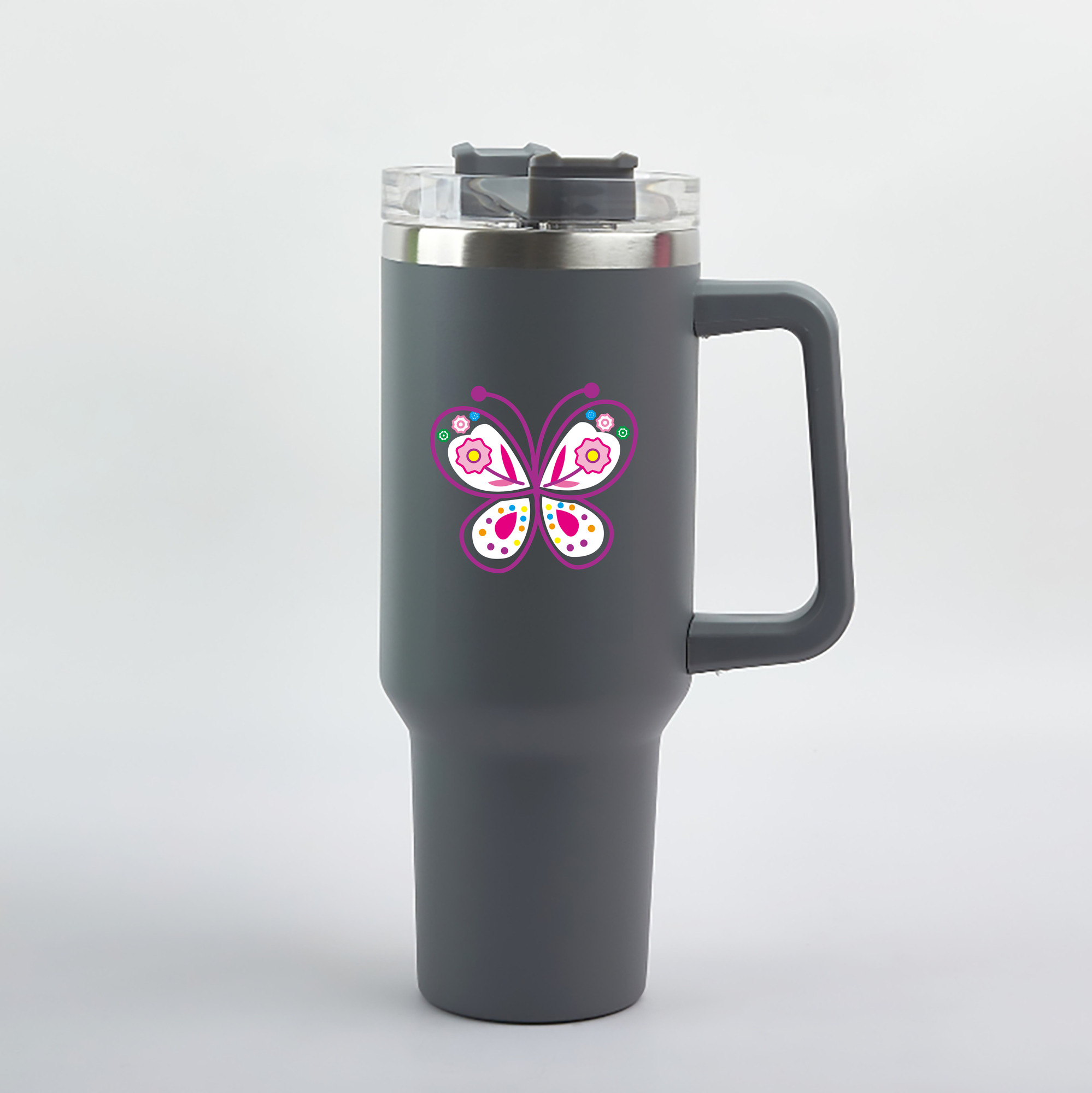 （画像用） Hello Kitty ハローキティ 1200mL車用タンブラー（カラープリント）