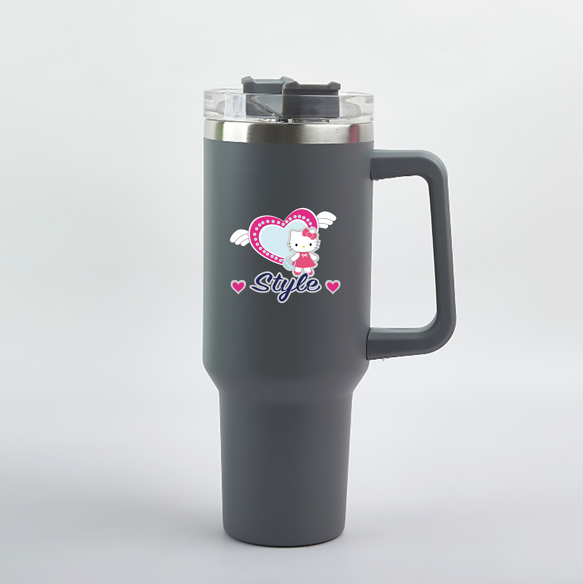 （画像用） Hello Kitty ハローキティ 1200mL車用タンブラー（カラープリント）