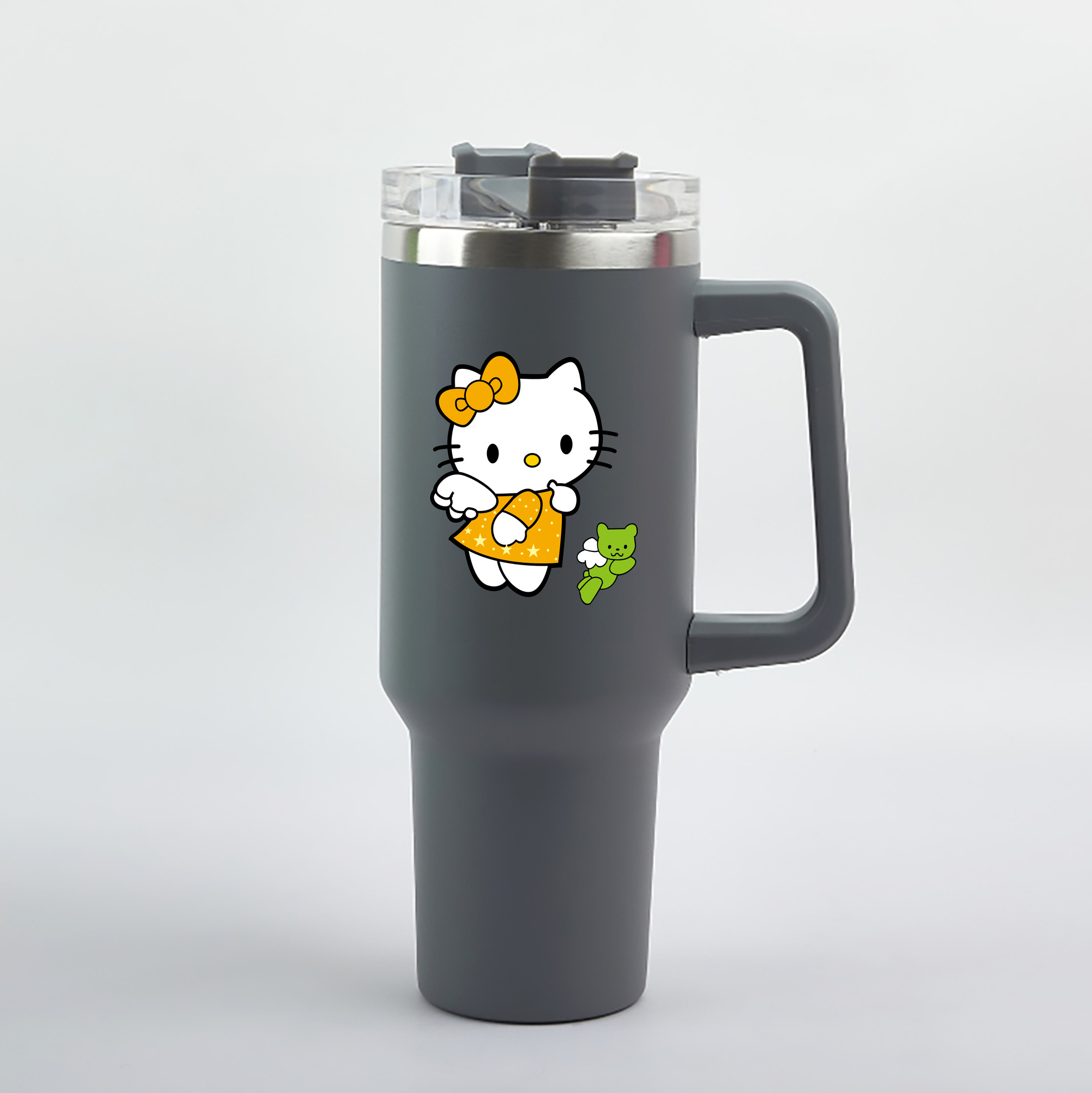 （画像用） Hello Kitty ハローキティ 1200mL車用タンブラー（カラープリント）