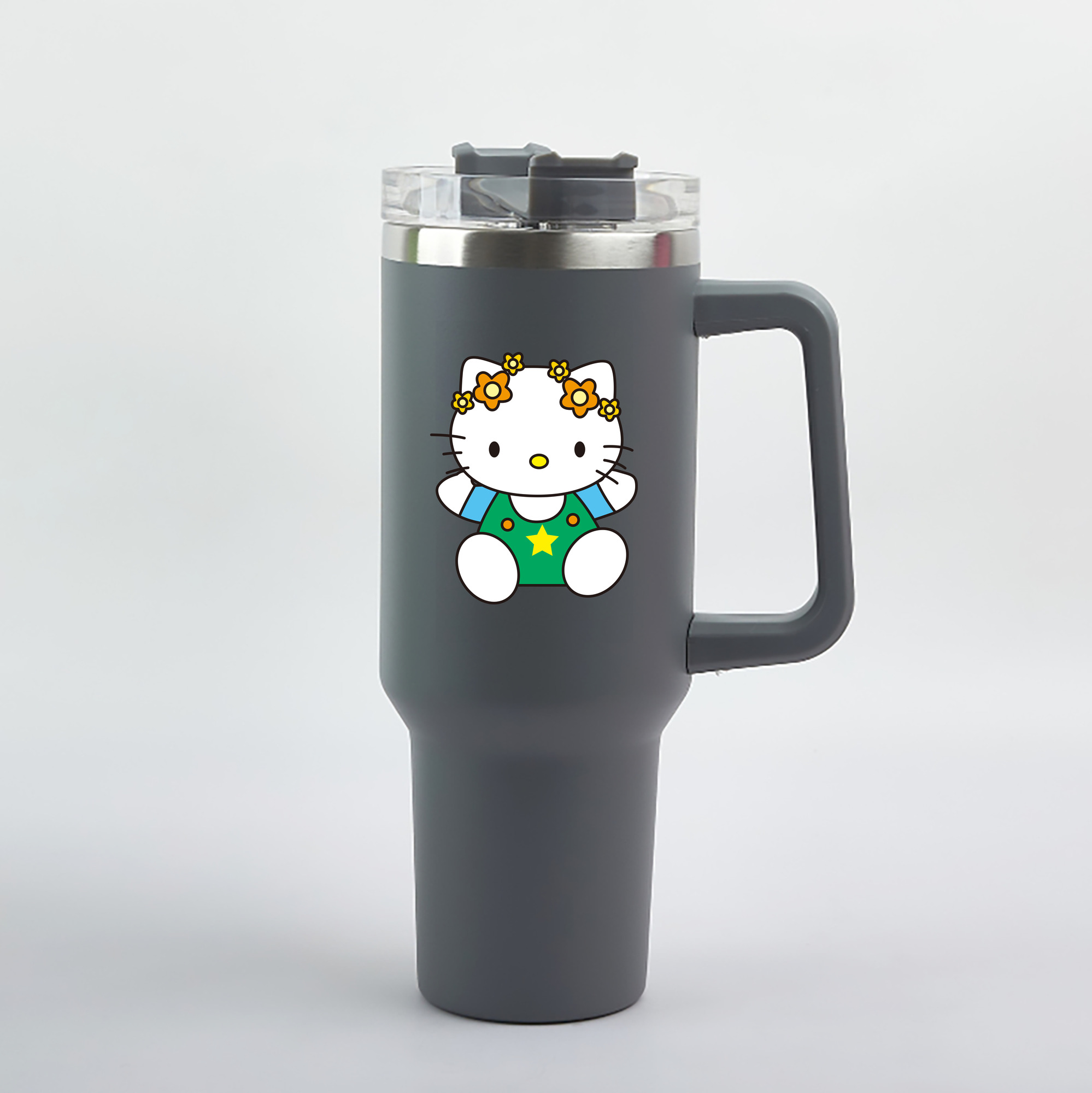 （画像用） Hello Kitty ハローキティ 1200mL車用タンブラー（カラープリント）