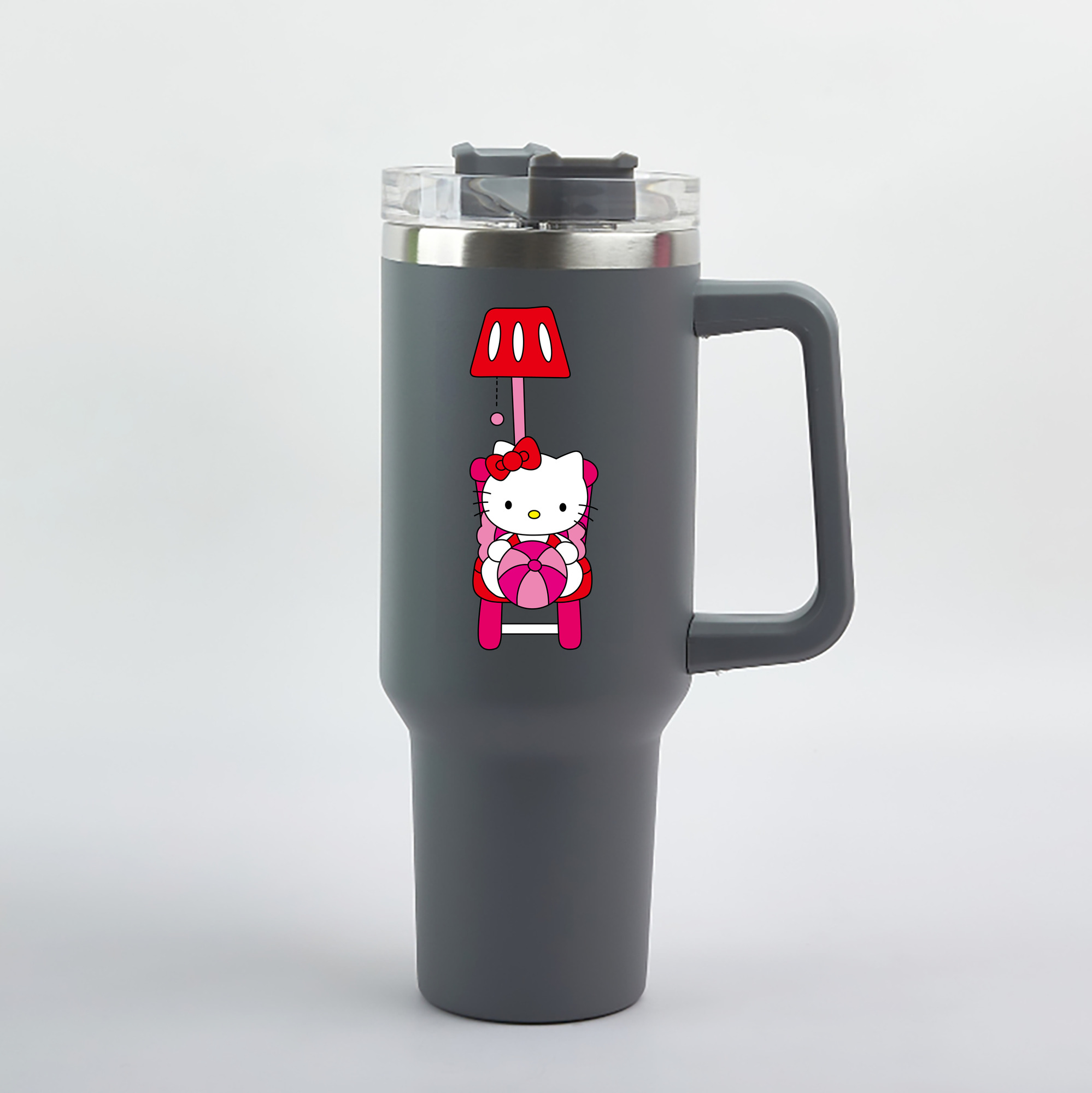 （画像用） Hello Kitty ハローキティ 1200mL車用タンブラー（カラープリント）