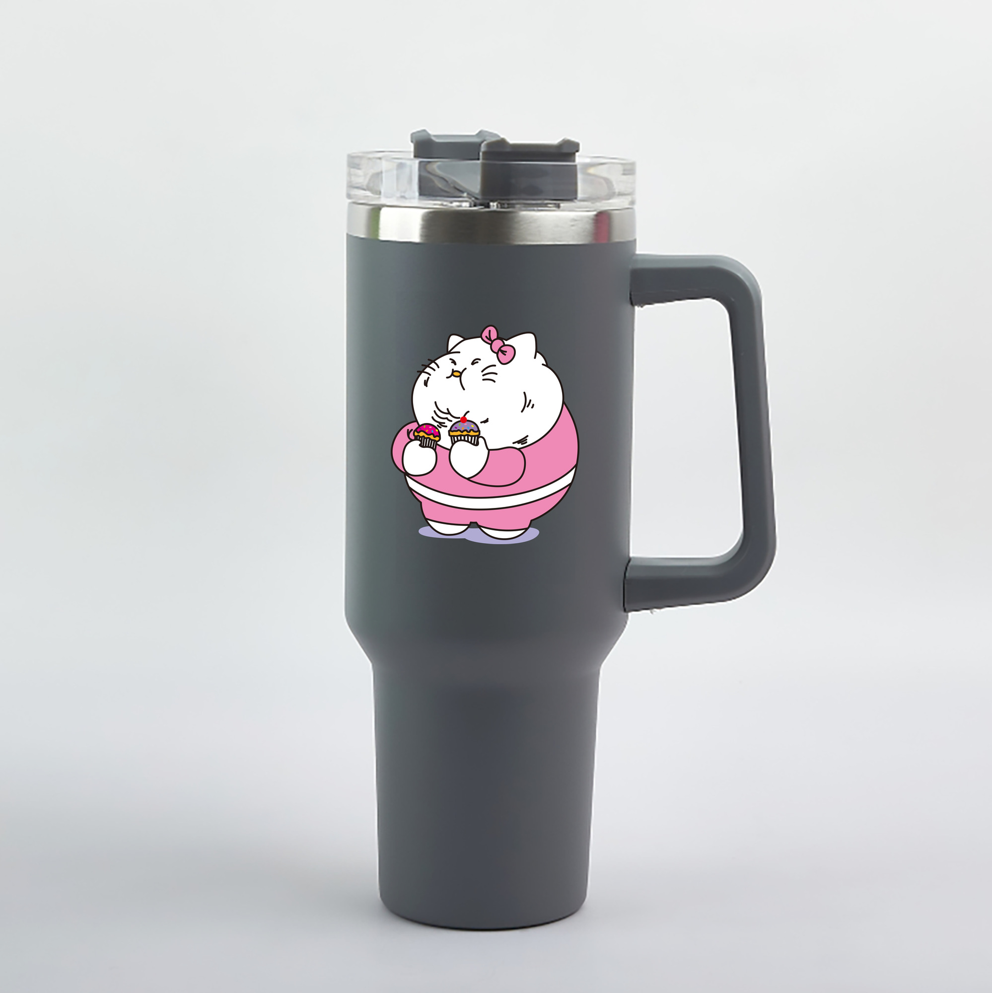 （画像用） Hello Kitty ハローキティ 1200mL車用タンブラー（カラープリント）