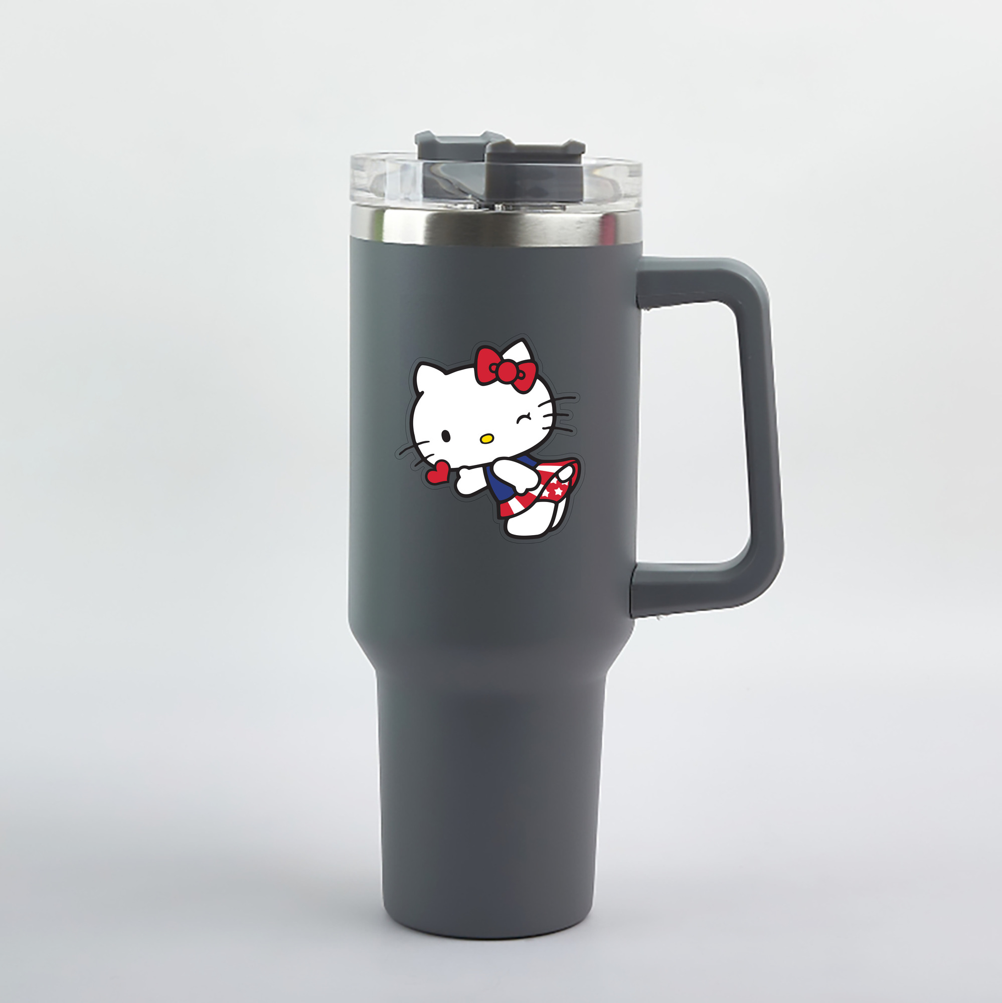 （画像用） Hello Kitty ハローキティ 1200mL車用タンブラー（カラープリント）