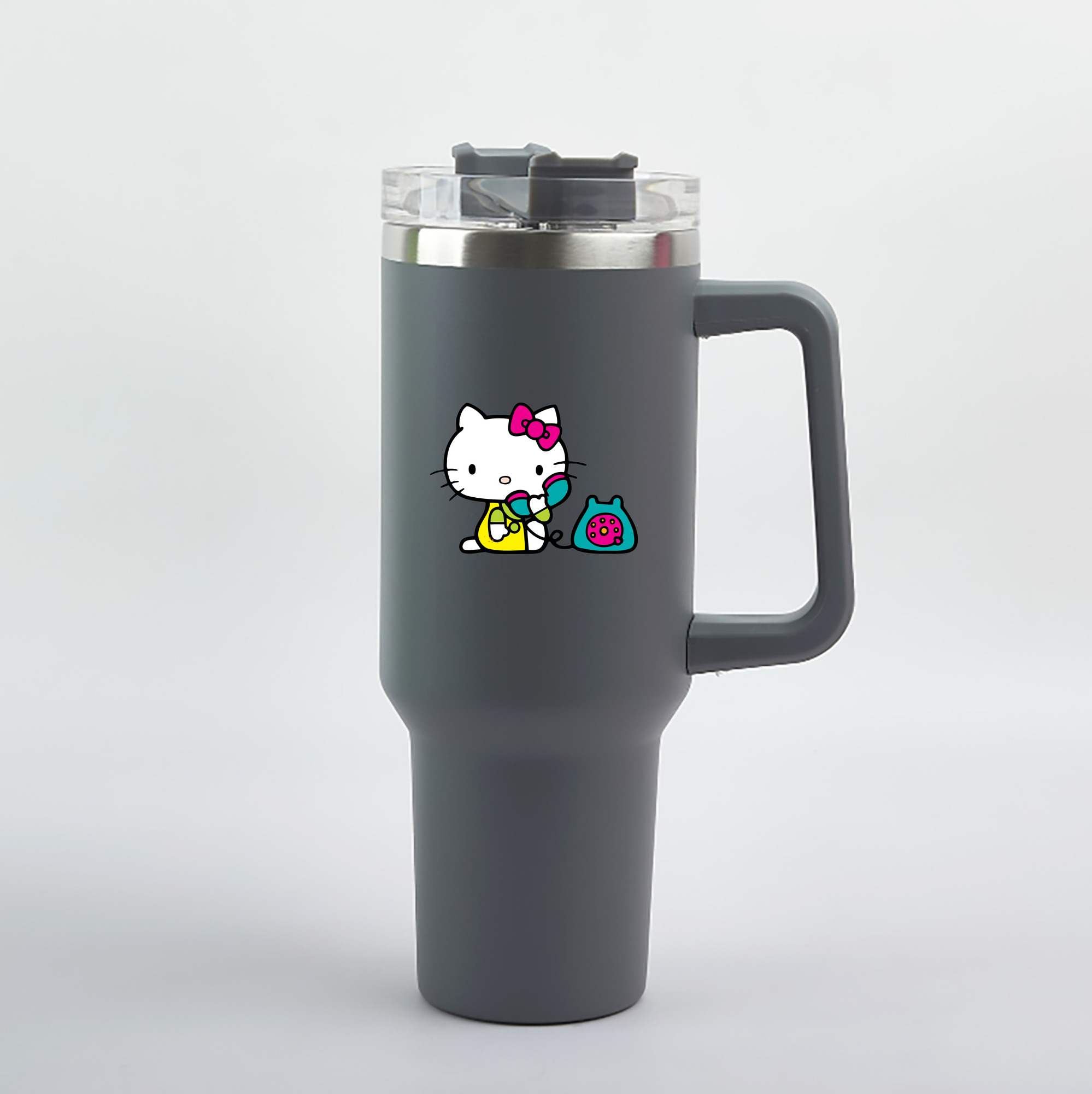 （画像用） Hello Kitty ハローキティ 1200mL車用タンブラー（カラープリント）