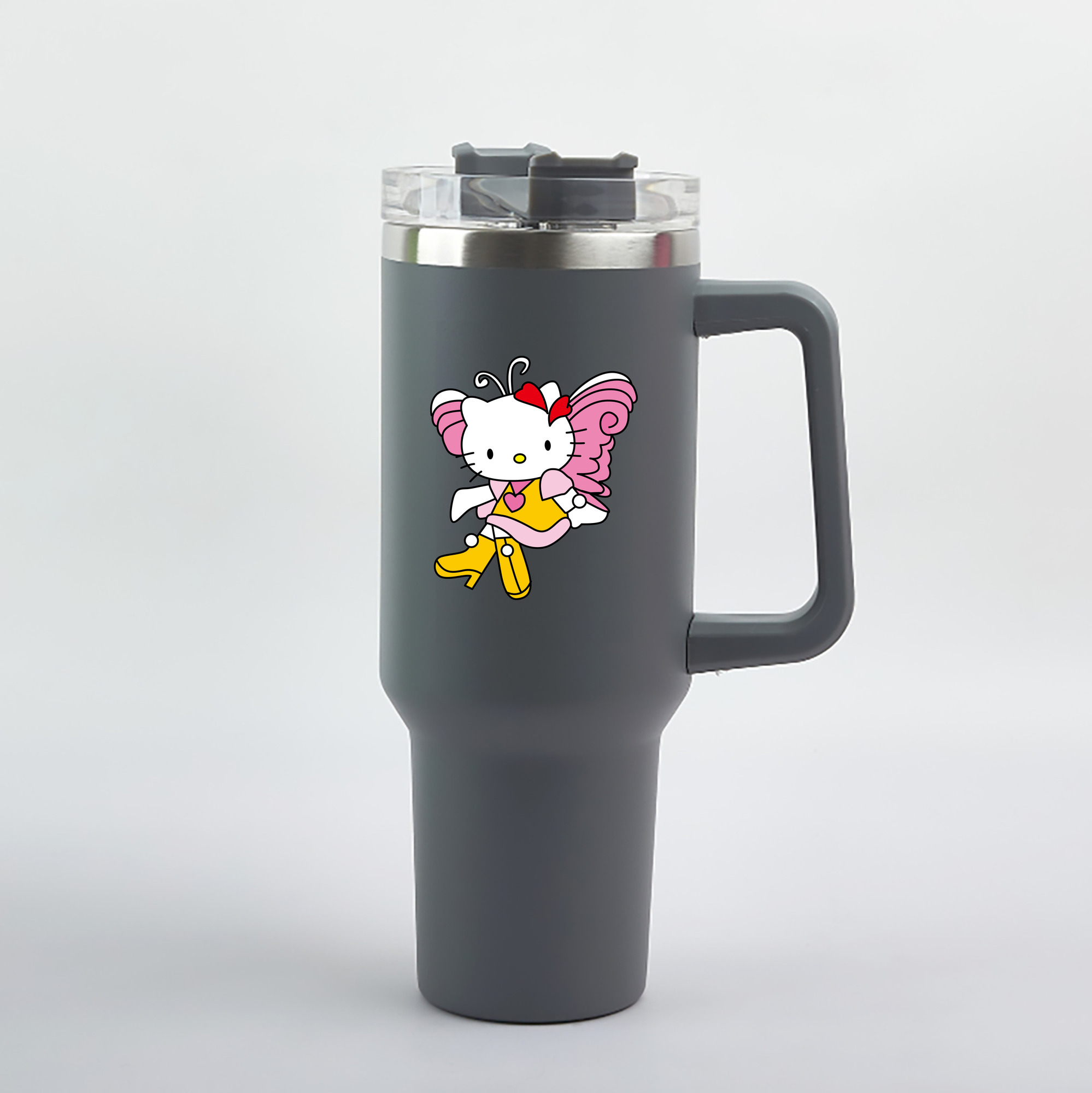 （画像用） Hello Kitty ハローキティ 1200mL車用タンブラー（カラープリント）