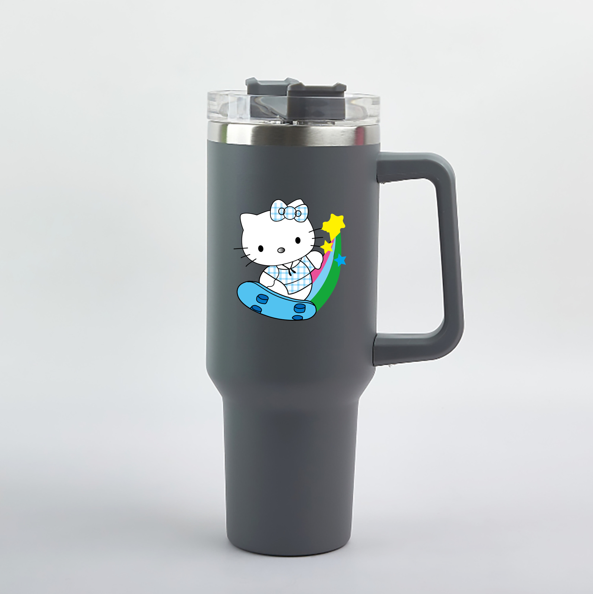 （画像用） Hello Kitty ハローキティ 1200mL車用タンブラー（カラープリント）