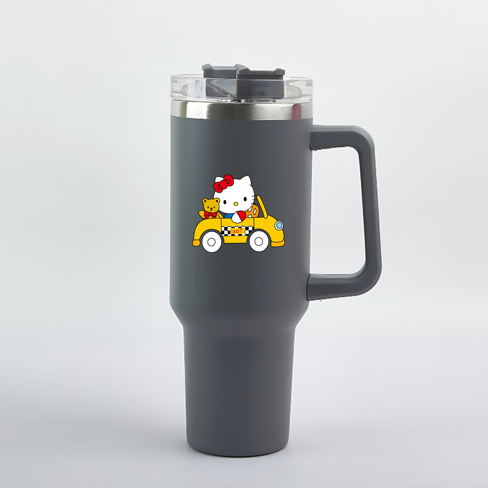 （画像用） Hello Kitty ハローキティ 1200mL車用タンブラー（カラープリント）
