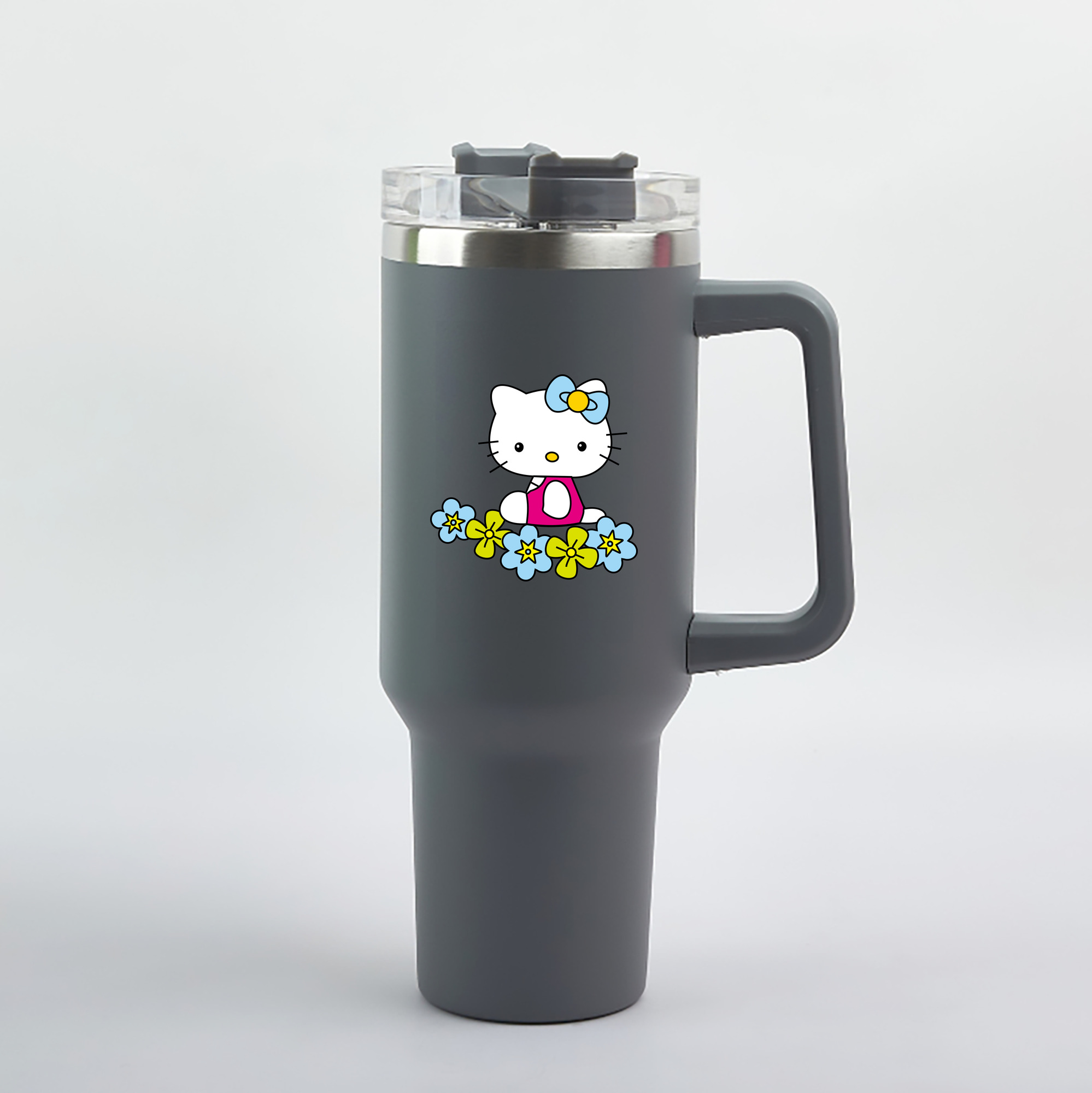 （画像用） Hello Kitty ハローキティ 1200mL車用タンブラー（カラープリント）