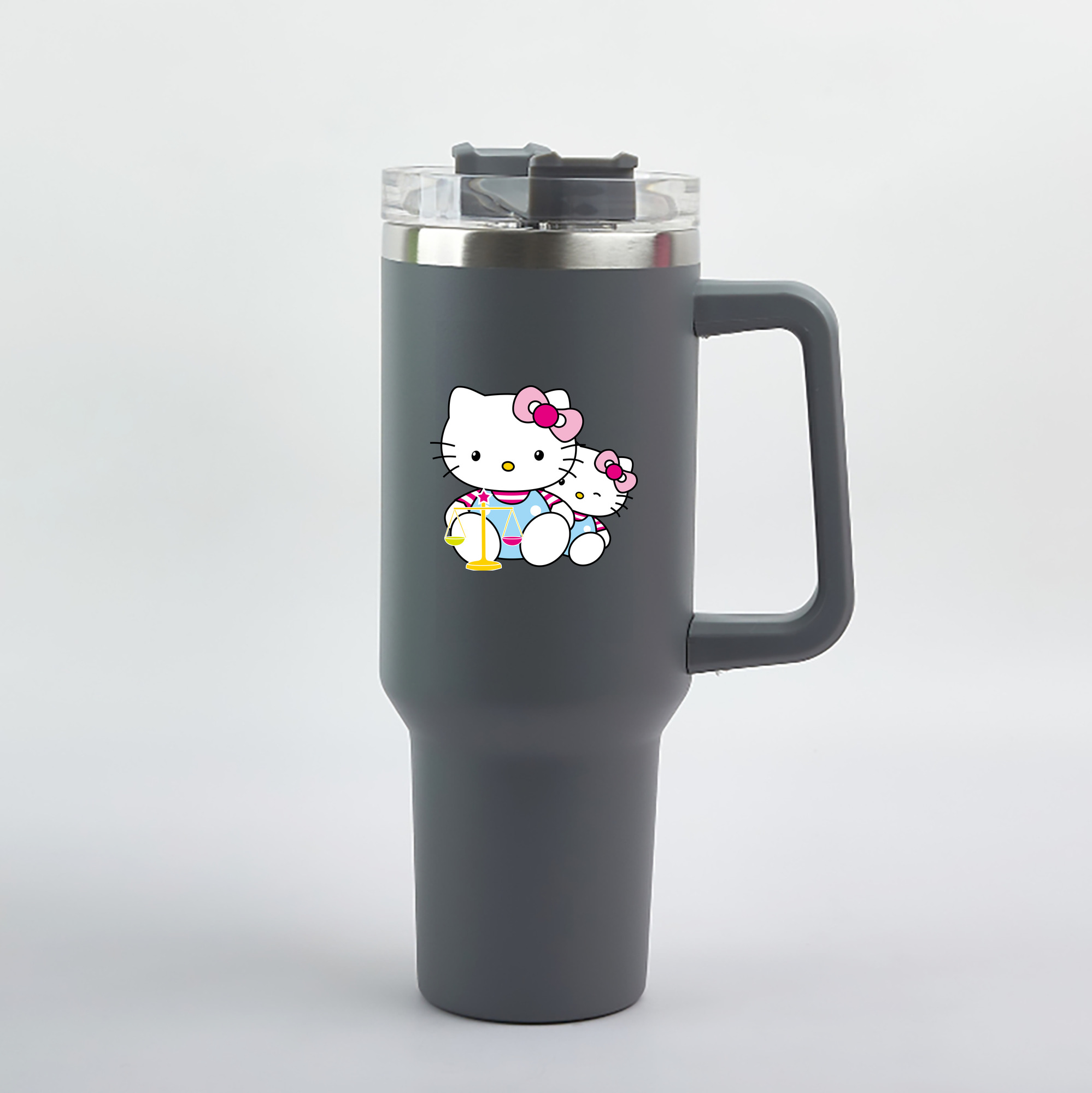 （画像用） Hello Kitty ハローキティ 1200mL車用タンブラー（カラープリント）