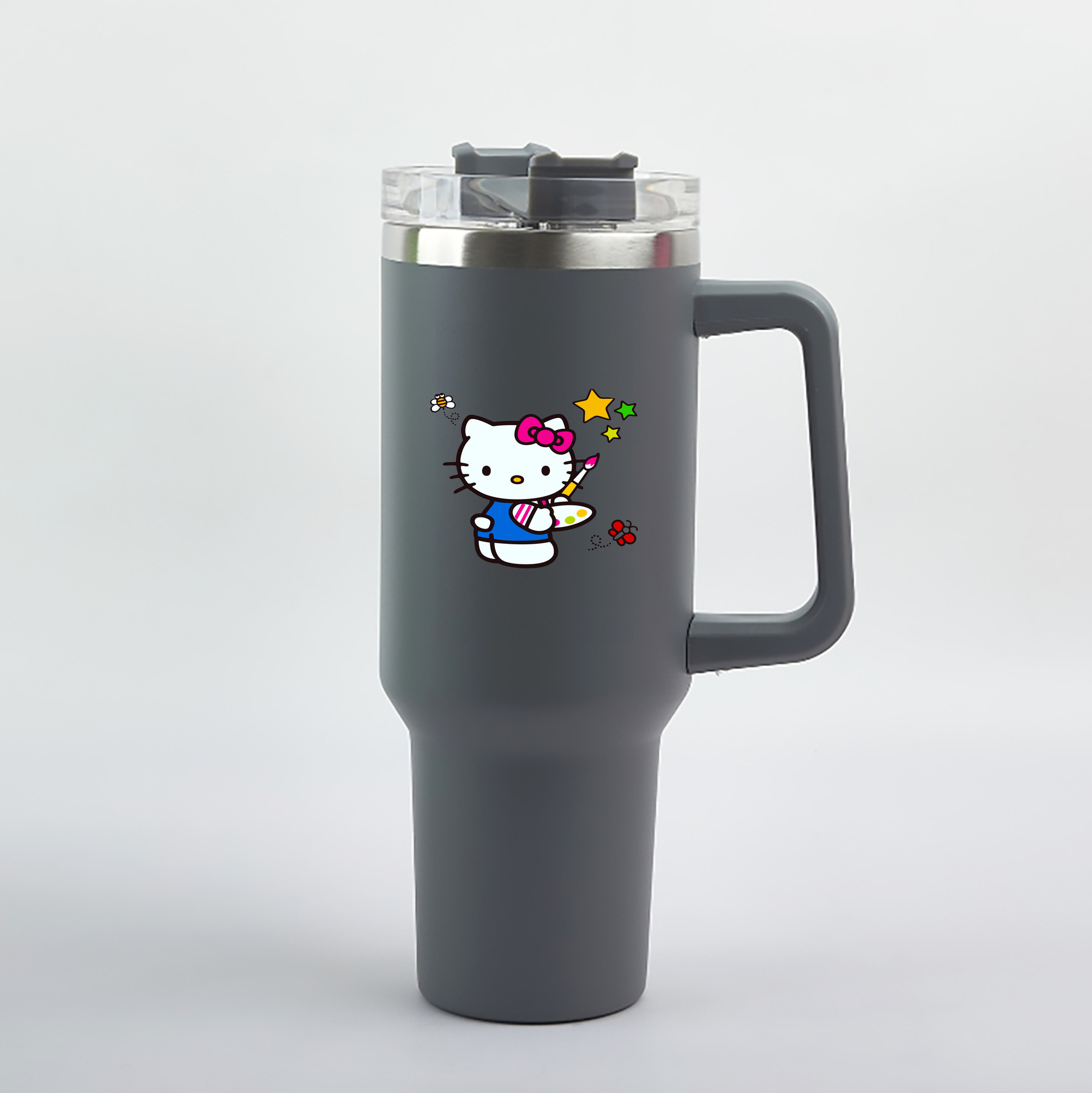 （画像用） Hello Kitty ハローキティ 1200mL車用タンブラー（カラープリント）