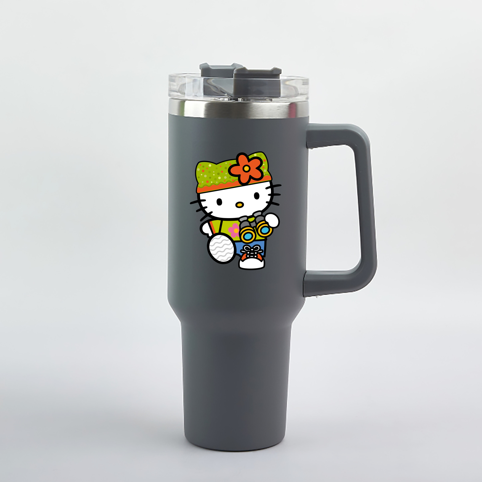 （画像用） Hello Kitty ハローキティ 1200mL車用タンブラー（カラープリント）