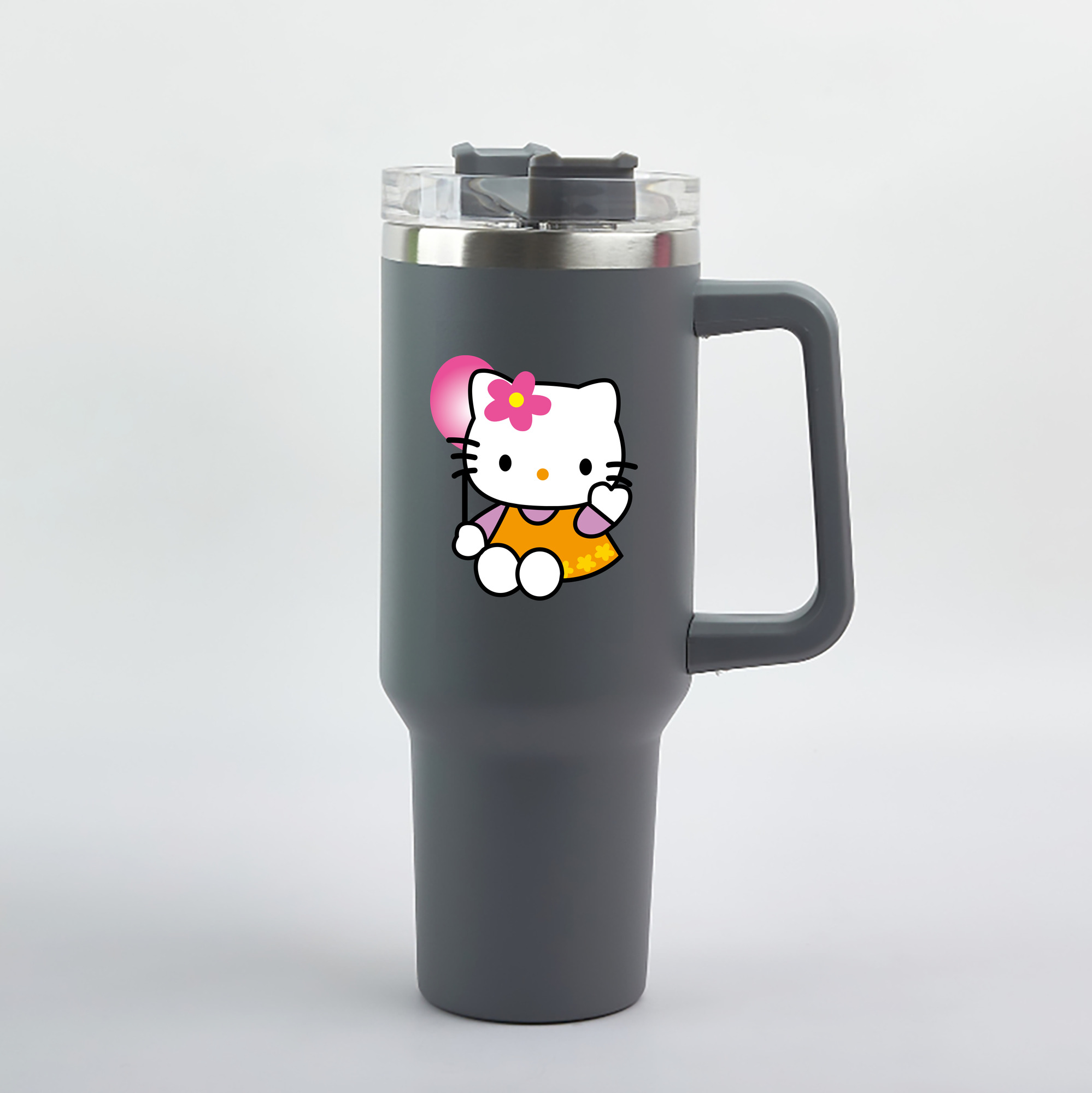 （画像用） Hello Kitty ハローキティ 1200mL車用タンブラー（カラープリント）