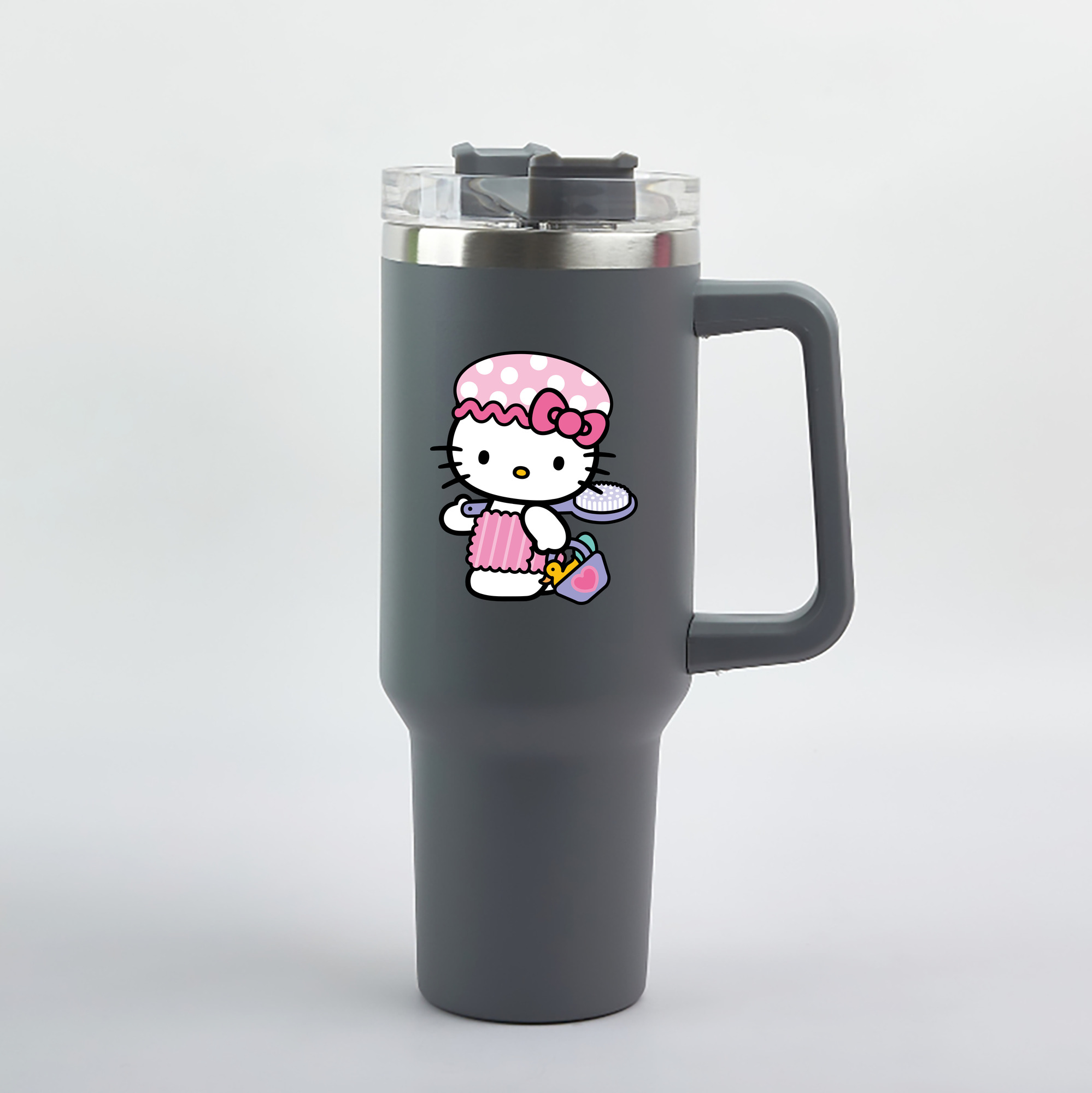 （画像用） Hello Kitty ハローキティ 1200mL車用タンブラー（カラープリント）