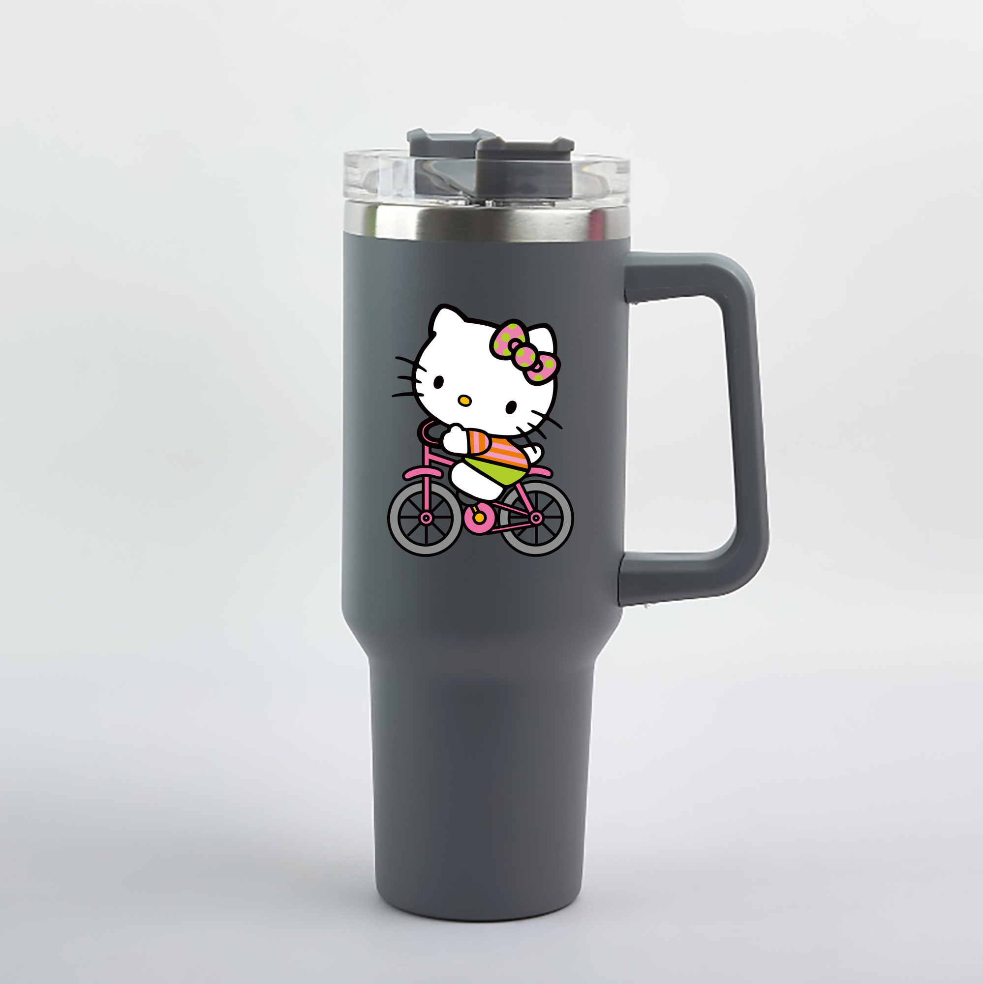 （画像用） Hello Kitty ハローキティ 1200mL車用タンブラー（カラープリント）