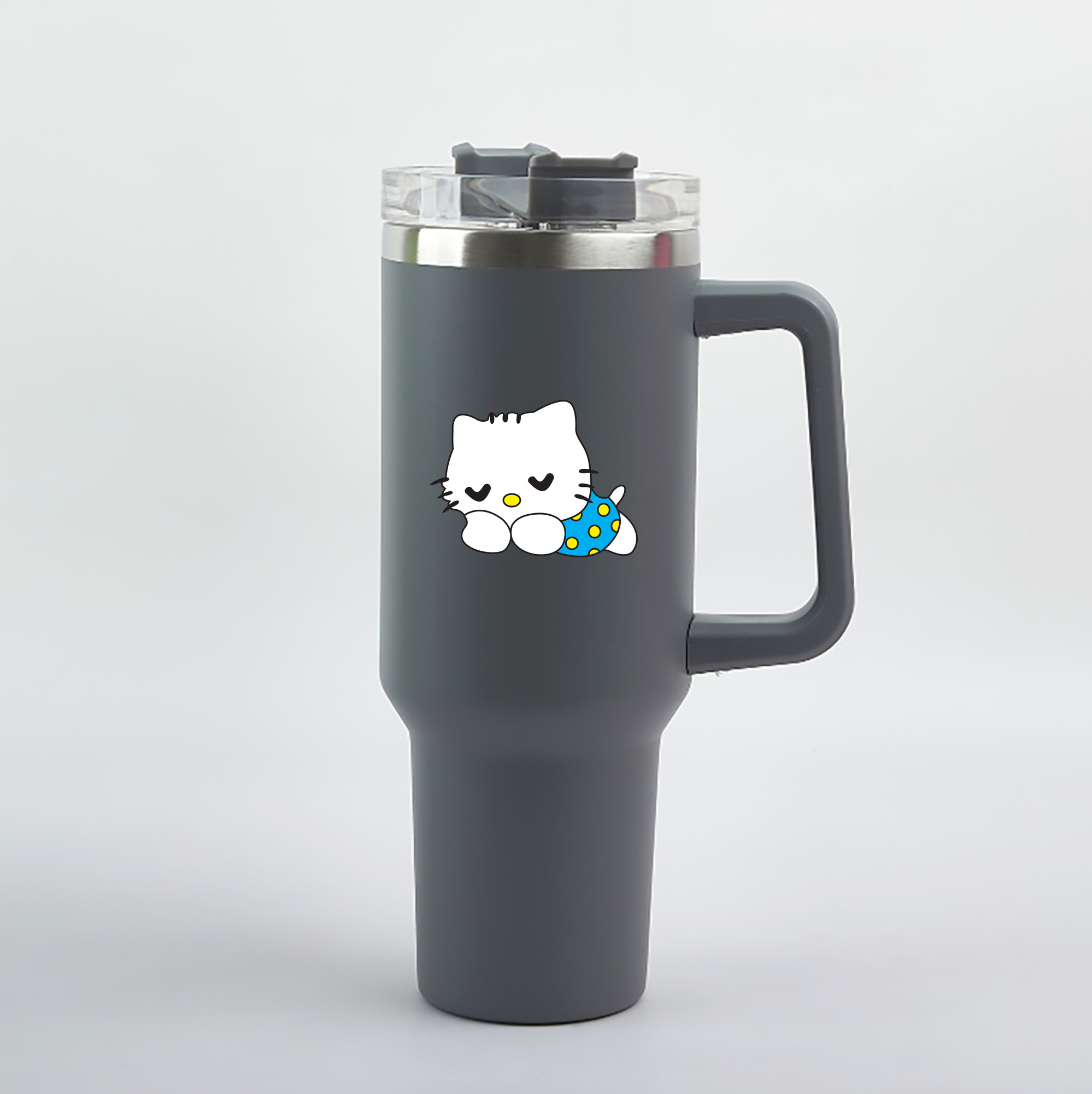 （画像用） Hello Kitty ハローキティ 1200mL車用タンブラー（カラープリント）