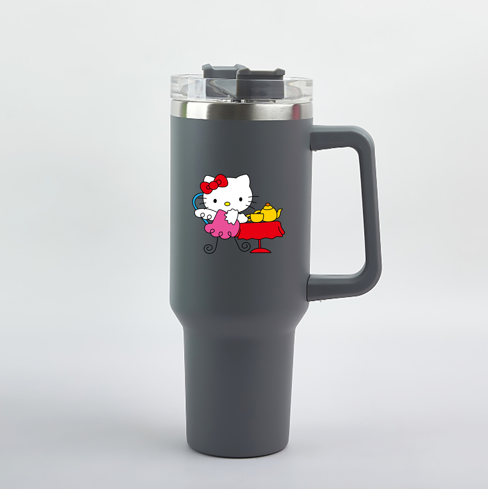（画像用） Hello Kitty ハローキティ 1200mL車用タンブラー（カラープリント）