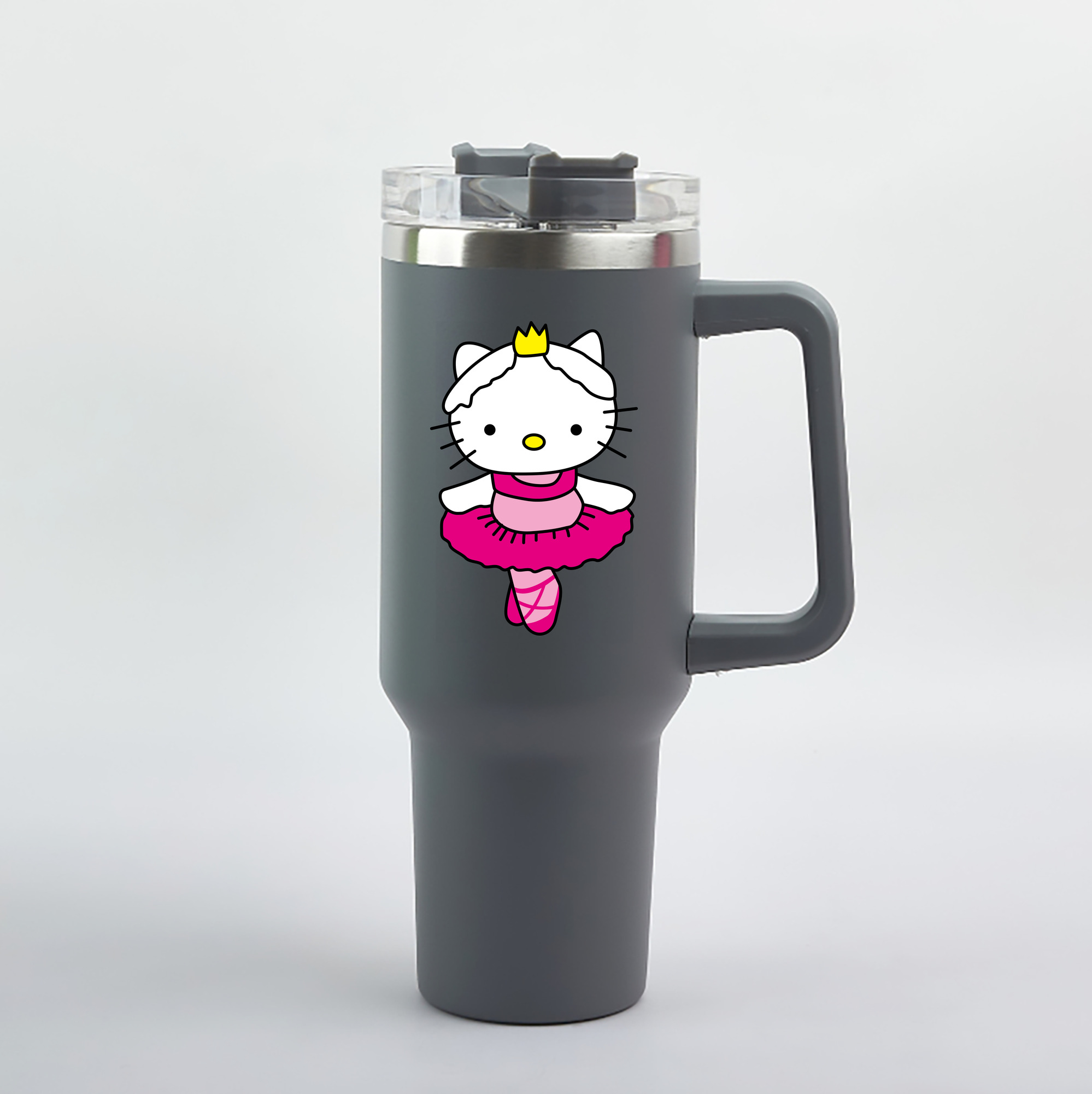 （画像用） Hello Kitty ハローキティ 1200mL車用タンブラー（カラープリント）