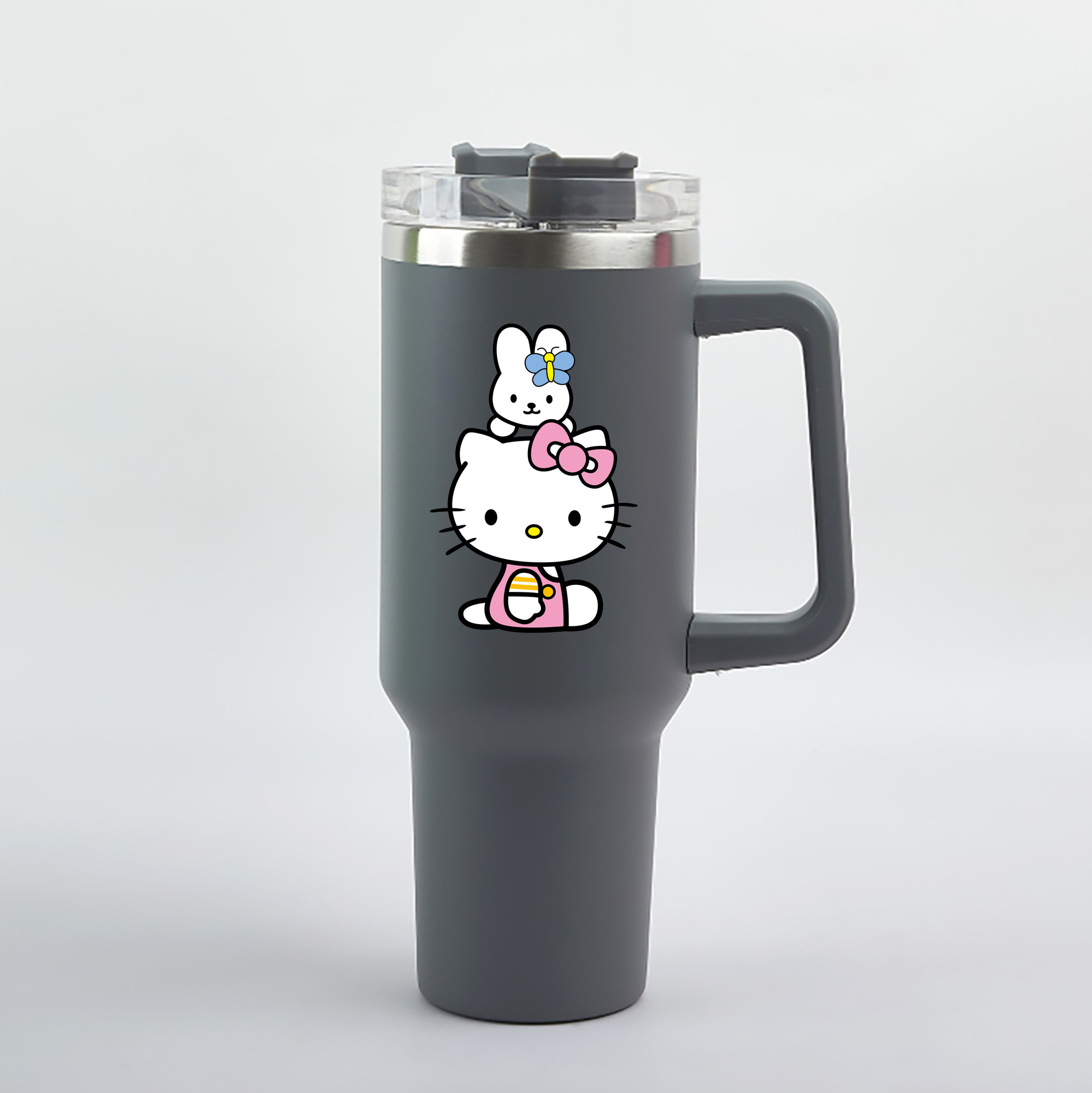 （画像用） Hello Kitty ハローキティ 1200mL車用タンブラー（カラープリント）