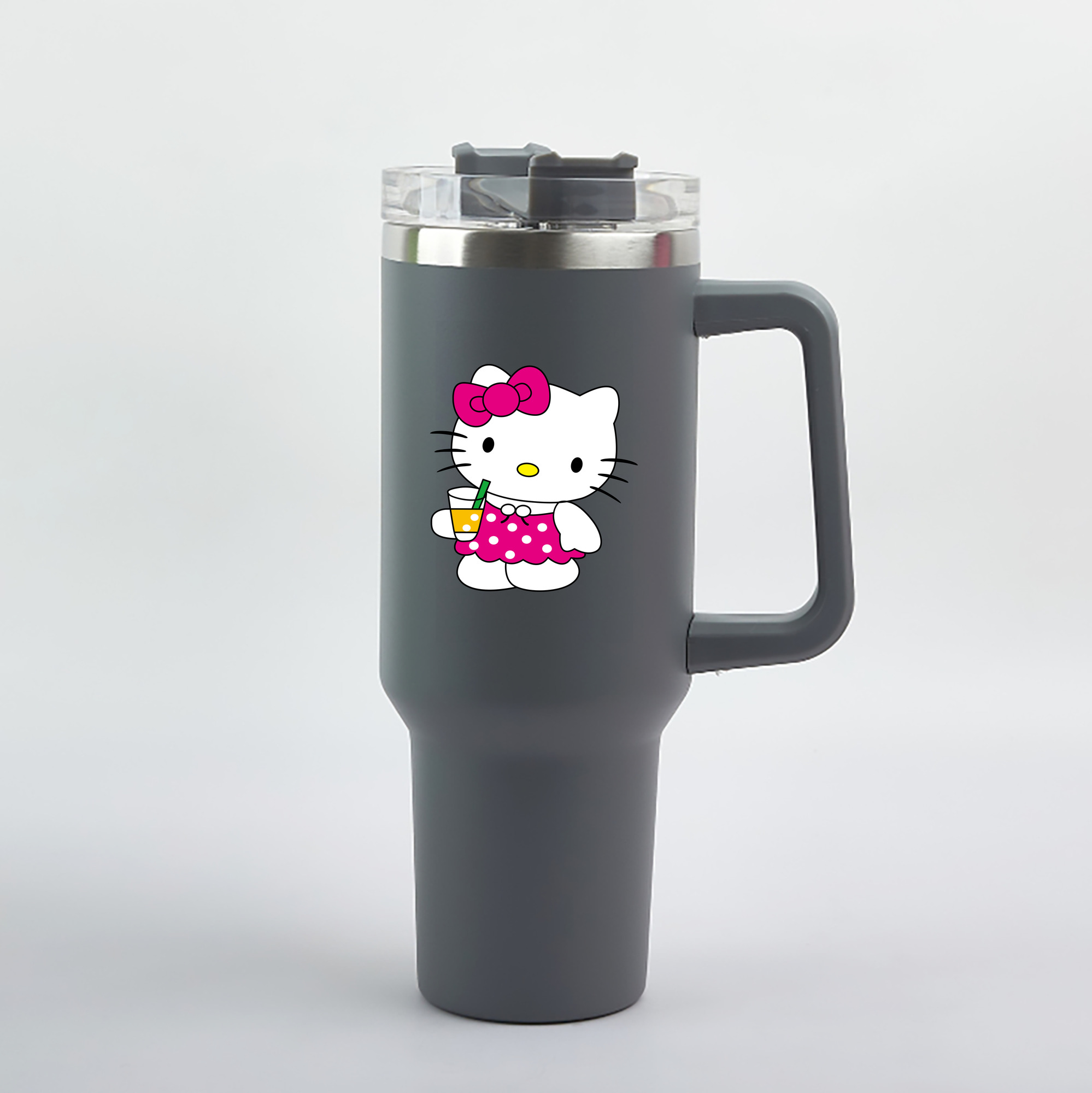 （画像用） Hello Kitty ハローキティ 1200mL車用タンブラー（カラープリント）