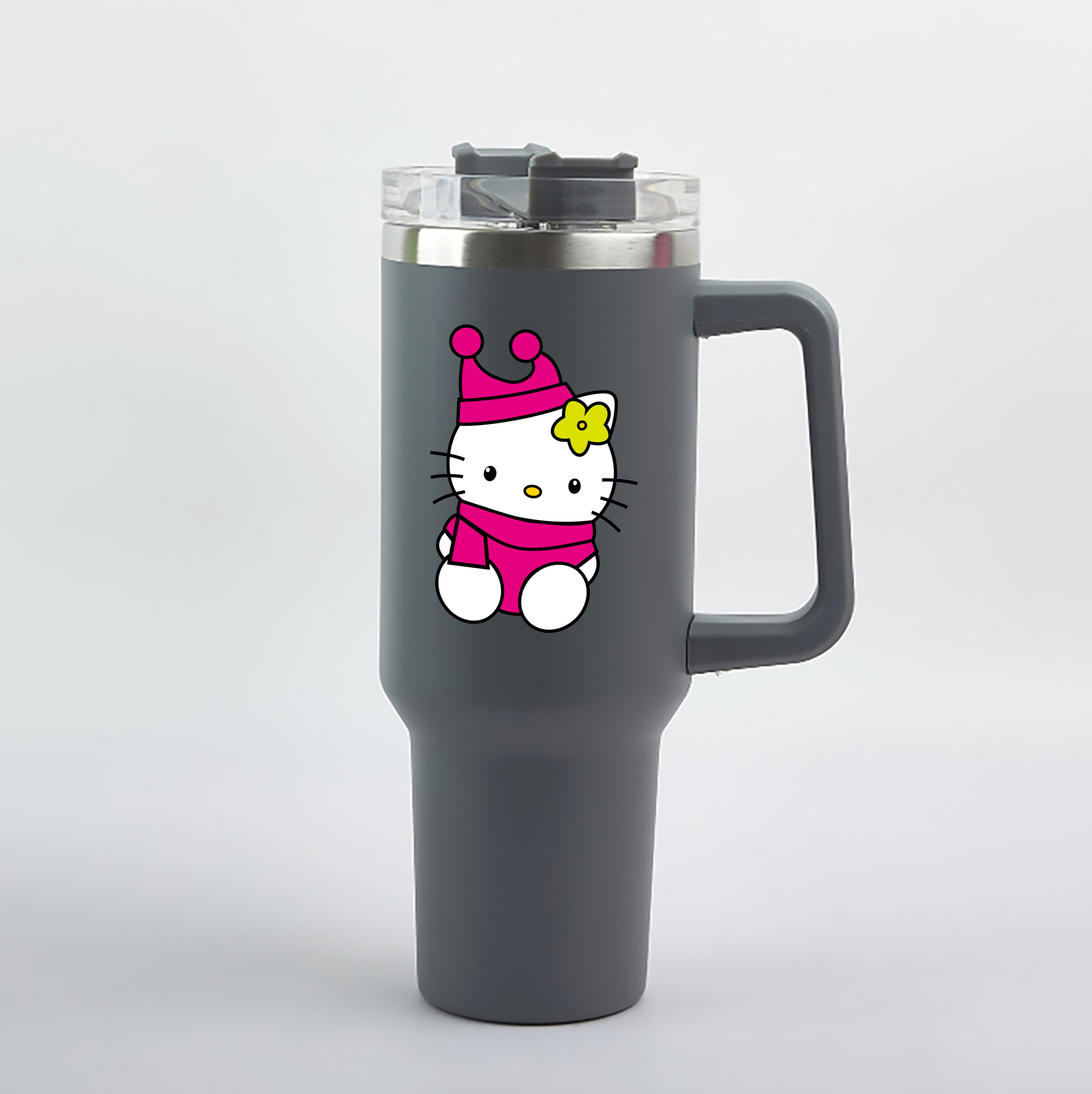 （画像用） Hello Kitty ハローキティ 1200mL車用タンブラー（カラープリント）