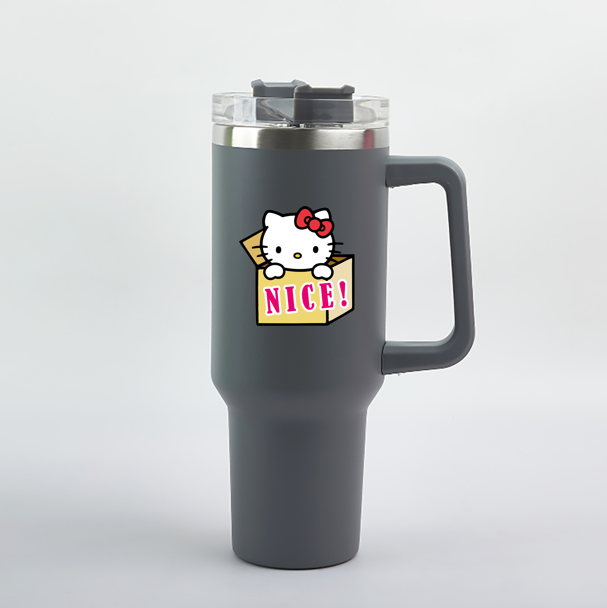 （画像用） Hello Kitty ハローキティ 1200mL車用タンブラー（カラープリント）