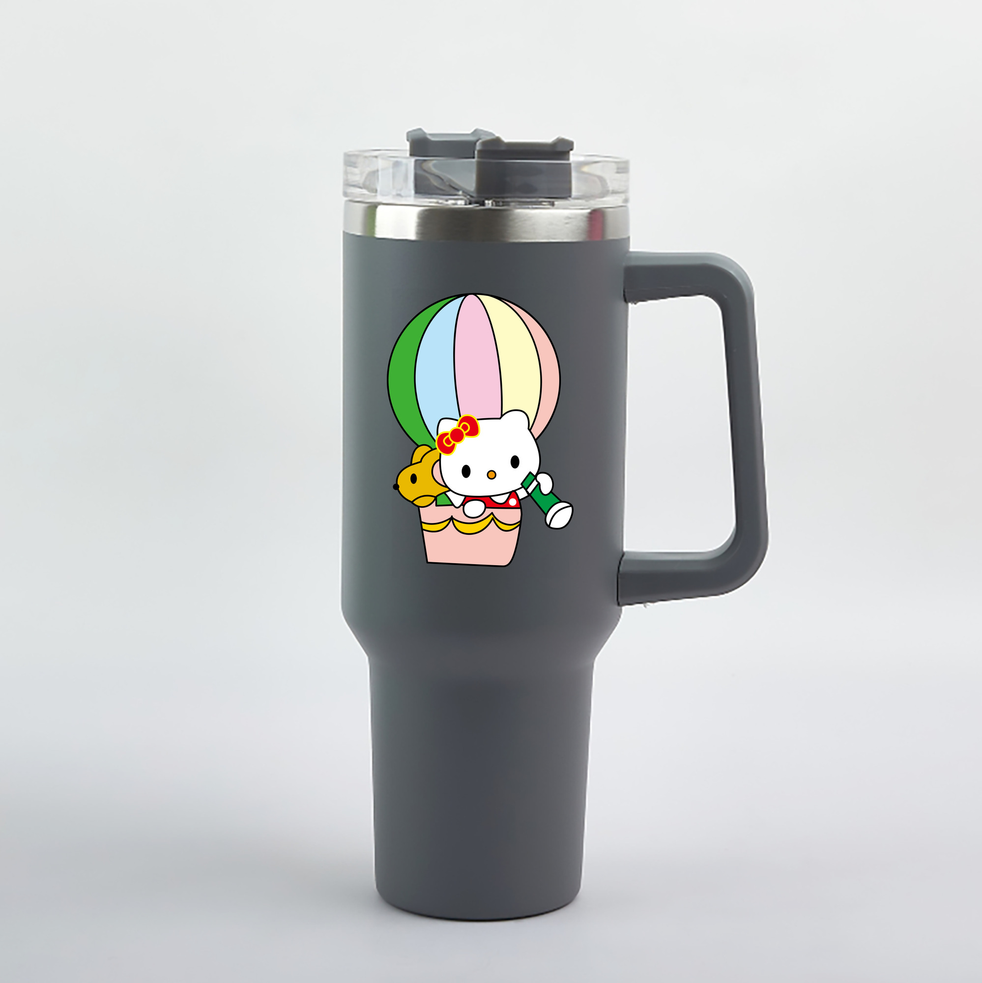 （画像用） Hello Kitty ハローキティ 1200mL車用タンブラー（カラープリント）
