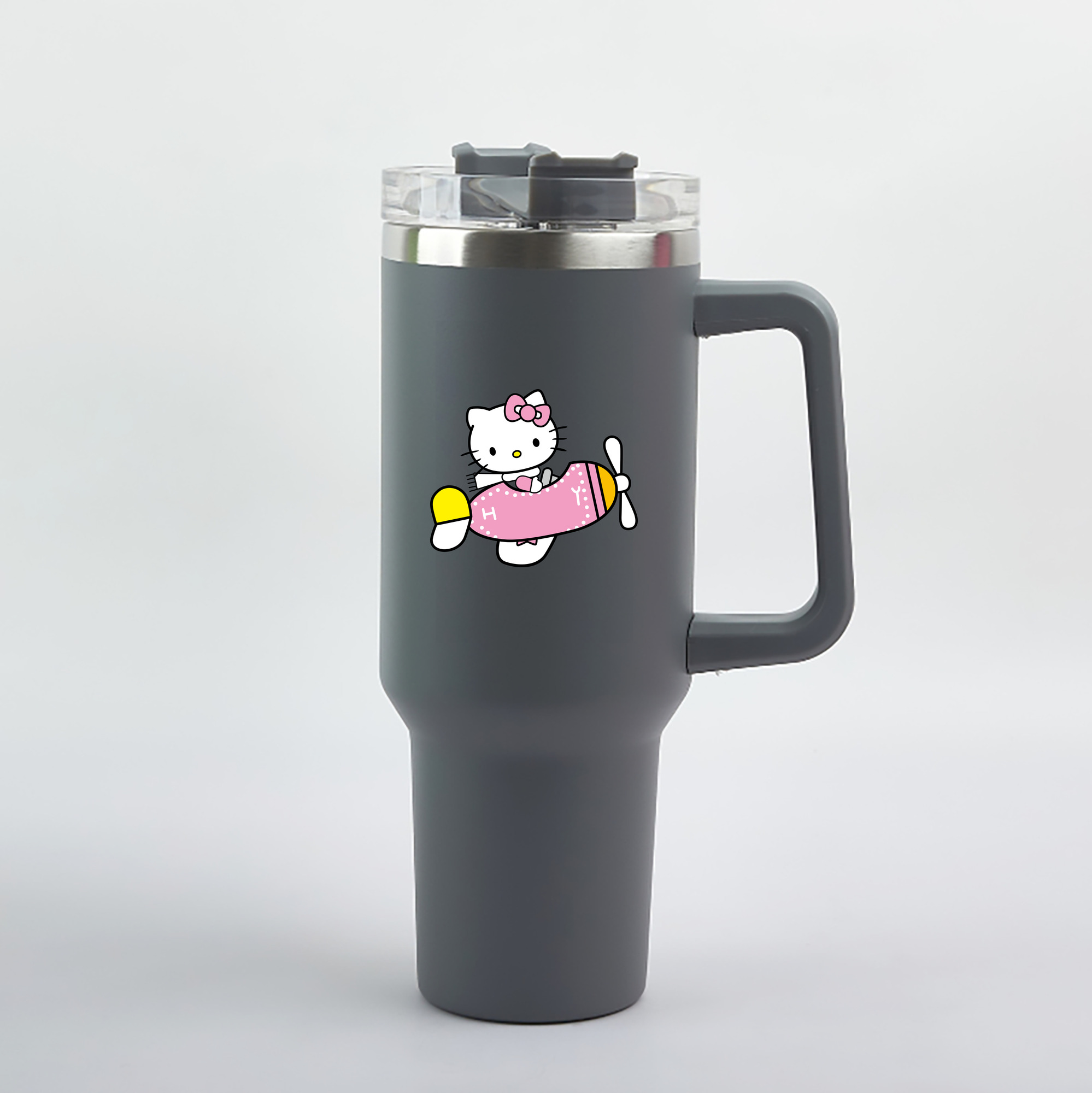 （画像用） Hello Kitty ハローキティ 1200mL車用タンブラー（カラープリント）