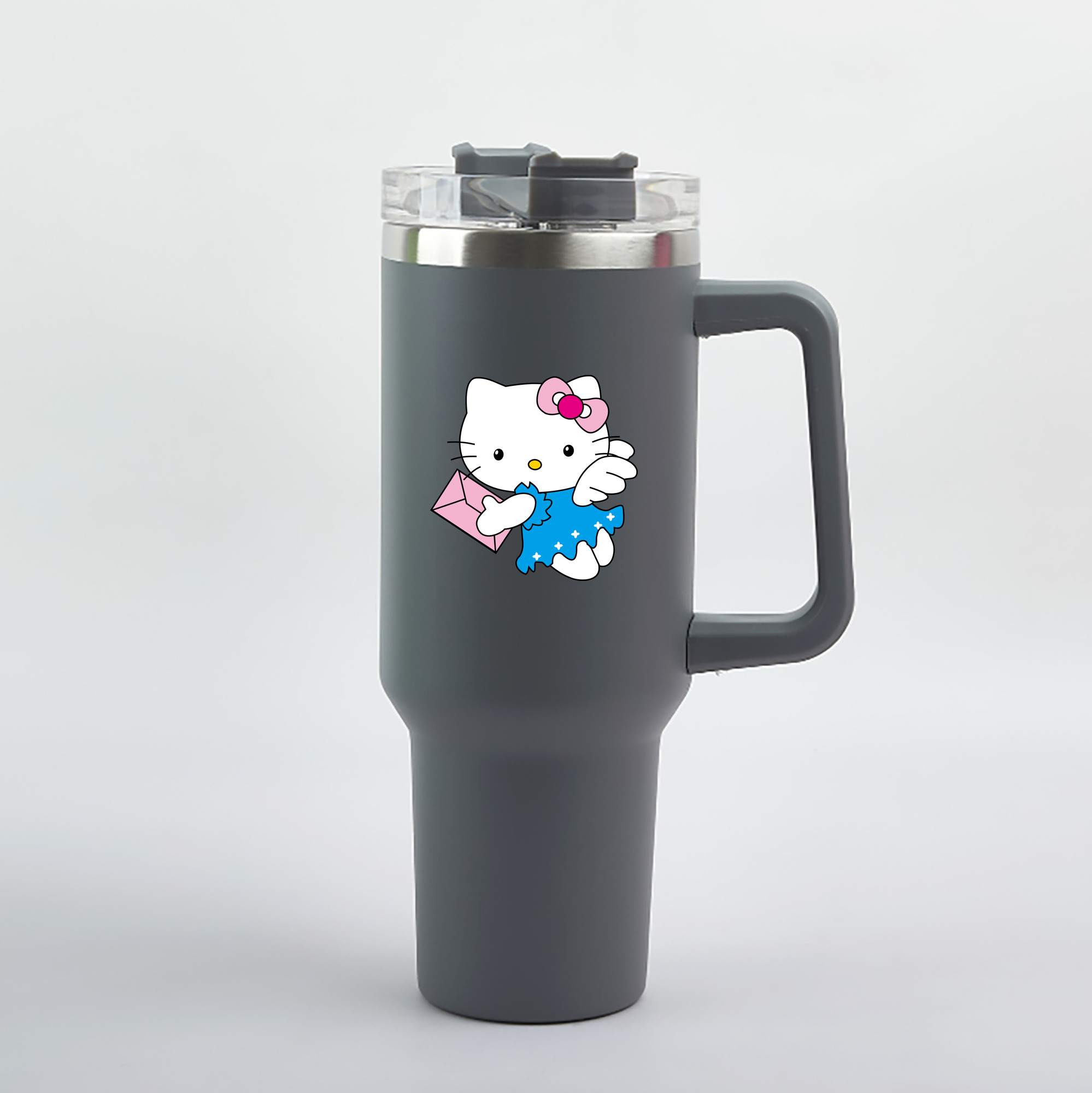 （画像用） Hello Kitty ハローキティ 1200mL車用タンブラー（カラープリント）